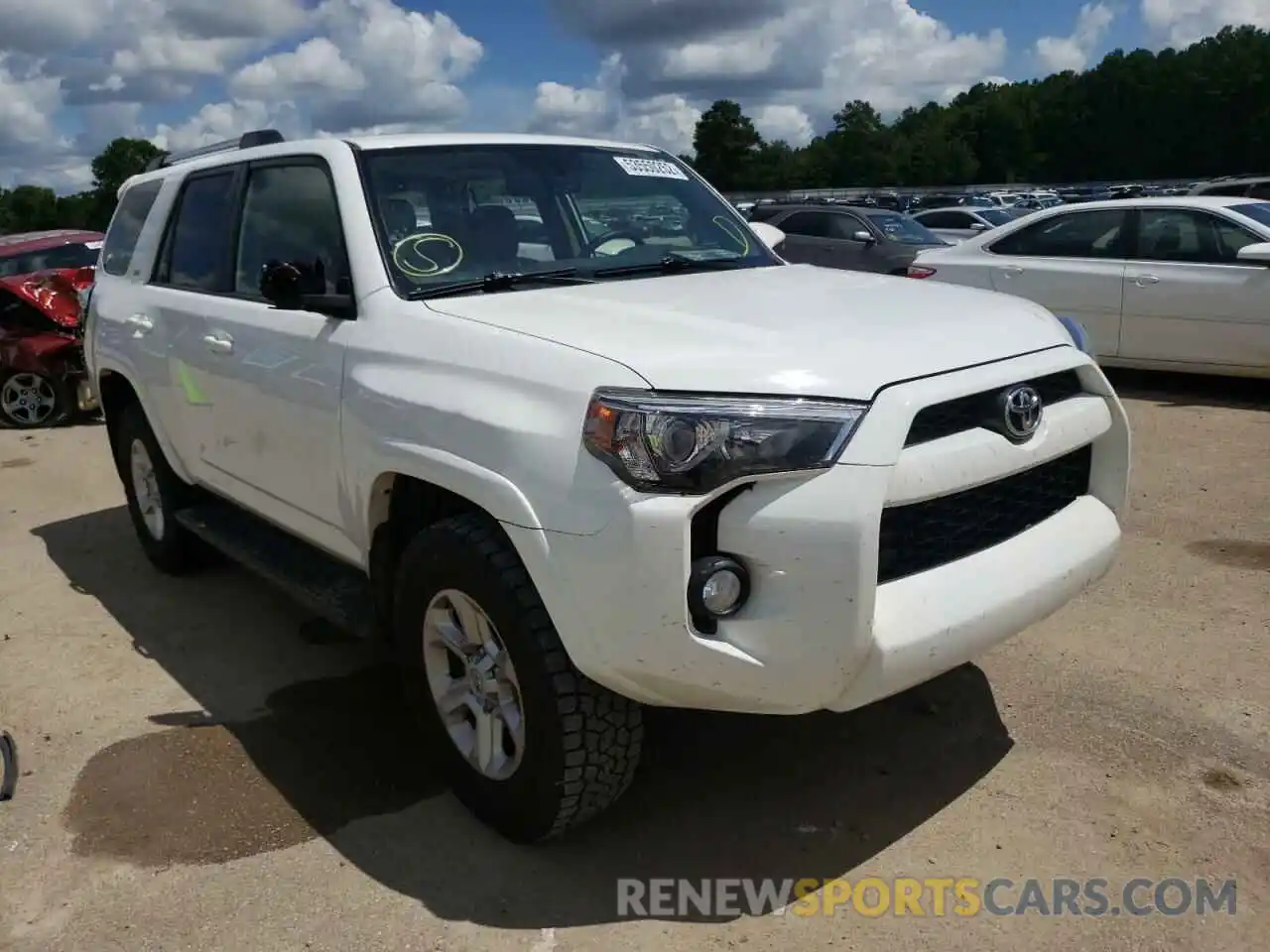 1 Photograph of a damaged car JTEBU5JR3K5634279 TOYOTA 4RUNNER 2019