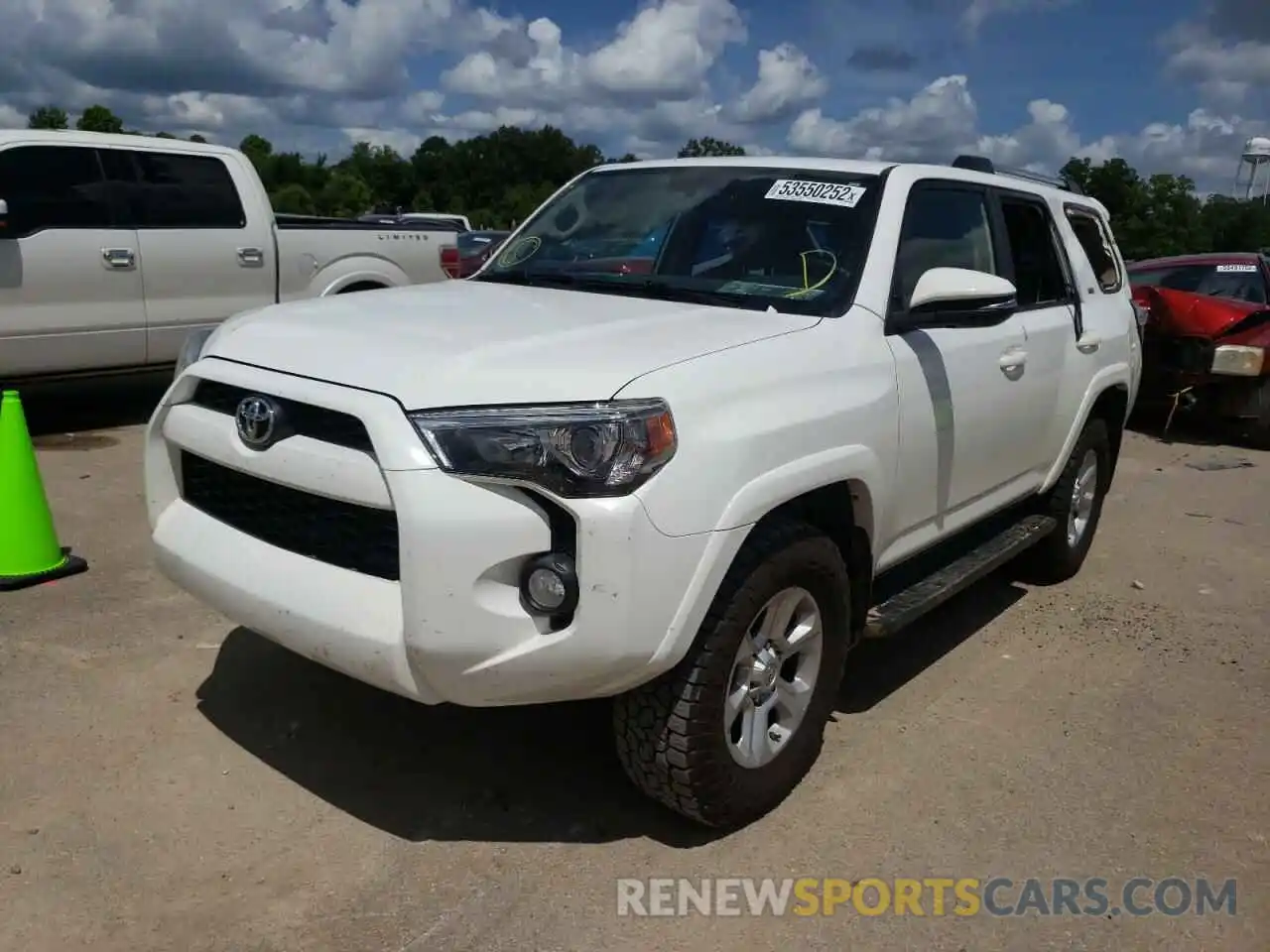 2 Photograph of a damaged car JTEBU5JR3K5634279 TOYOTA 4RUNNER 2019