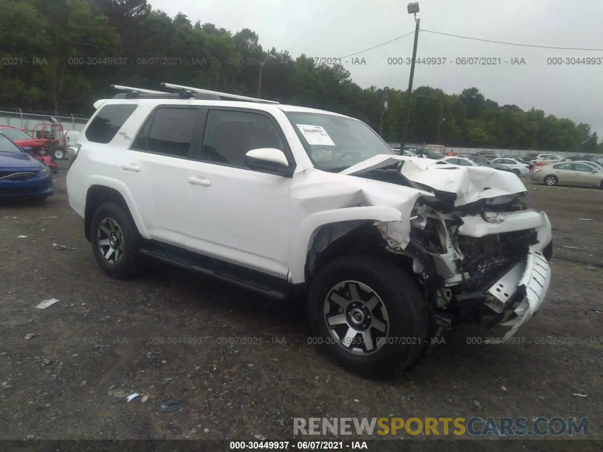 1 Photograph of a damaged car JTEBU5JR3K5634413 TOYOTA 4RUNNER 2019