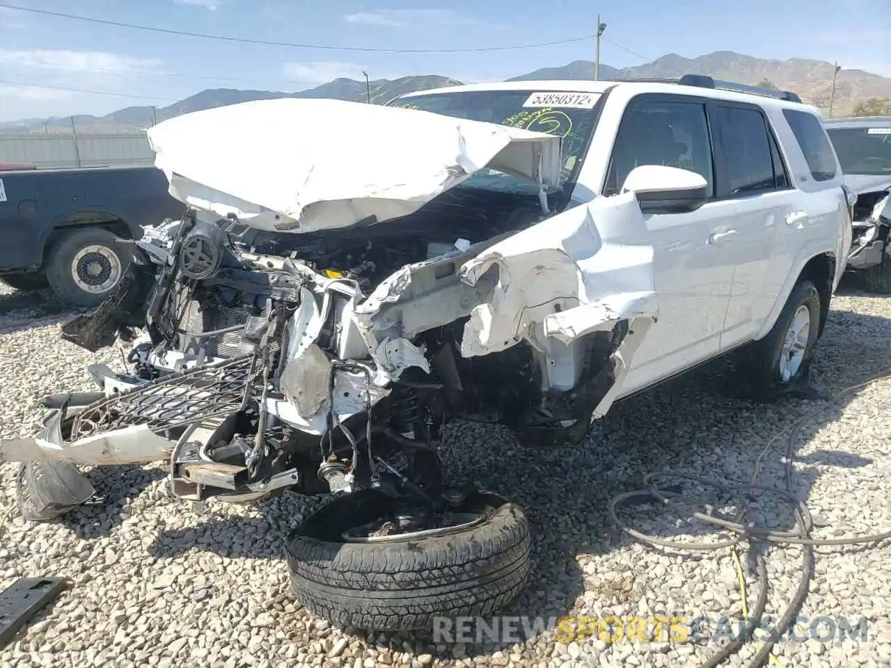 1 Photograph of a damaged car JTEBU5JR3K5635187 TOYOTA 4RUNNER 2019