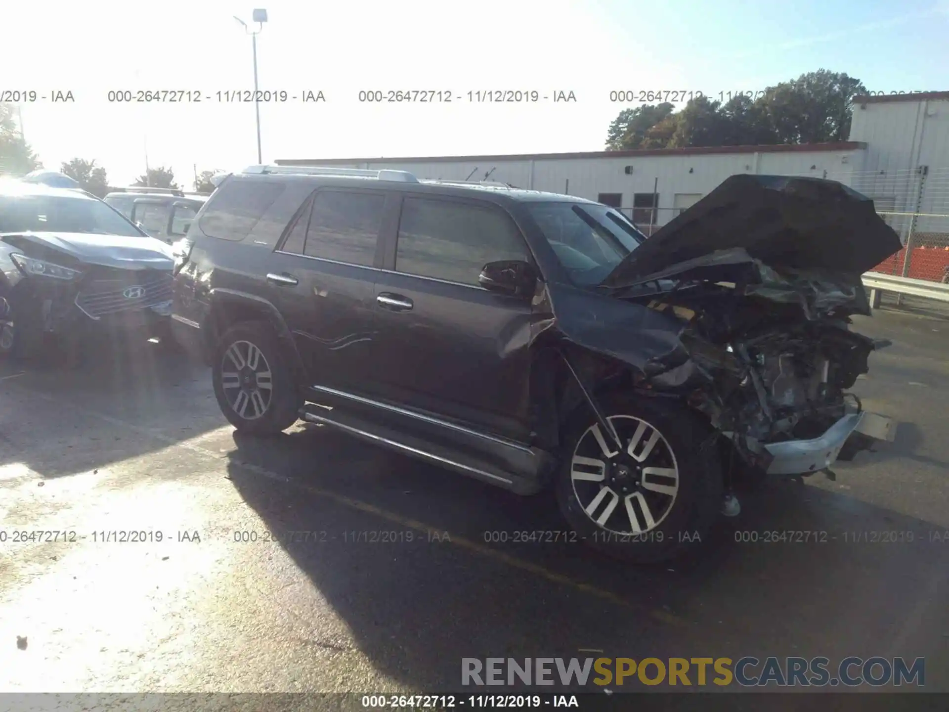 1 Photograph of a damaged car JTEBU5JR3K5635528 TOYOTA 4RUNNER 2019