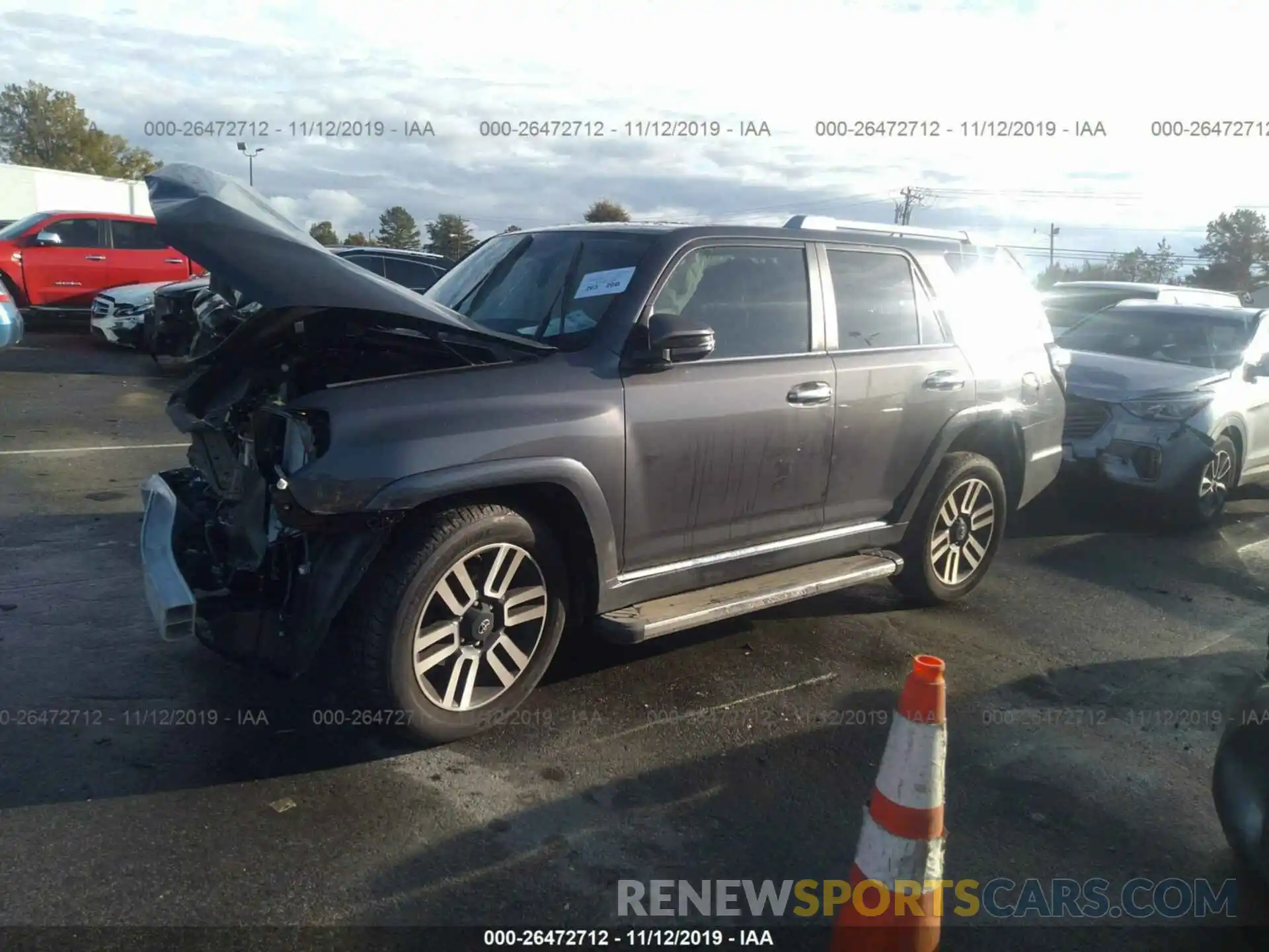 2 Photograph of a damaged car JTEBU5JR3K5635528 TOYOTA 4RUNNER 2019