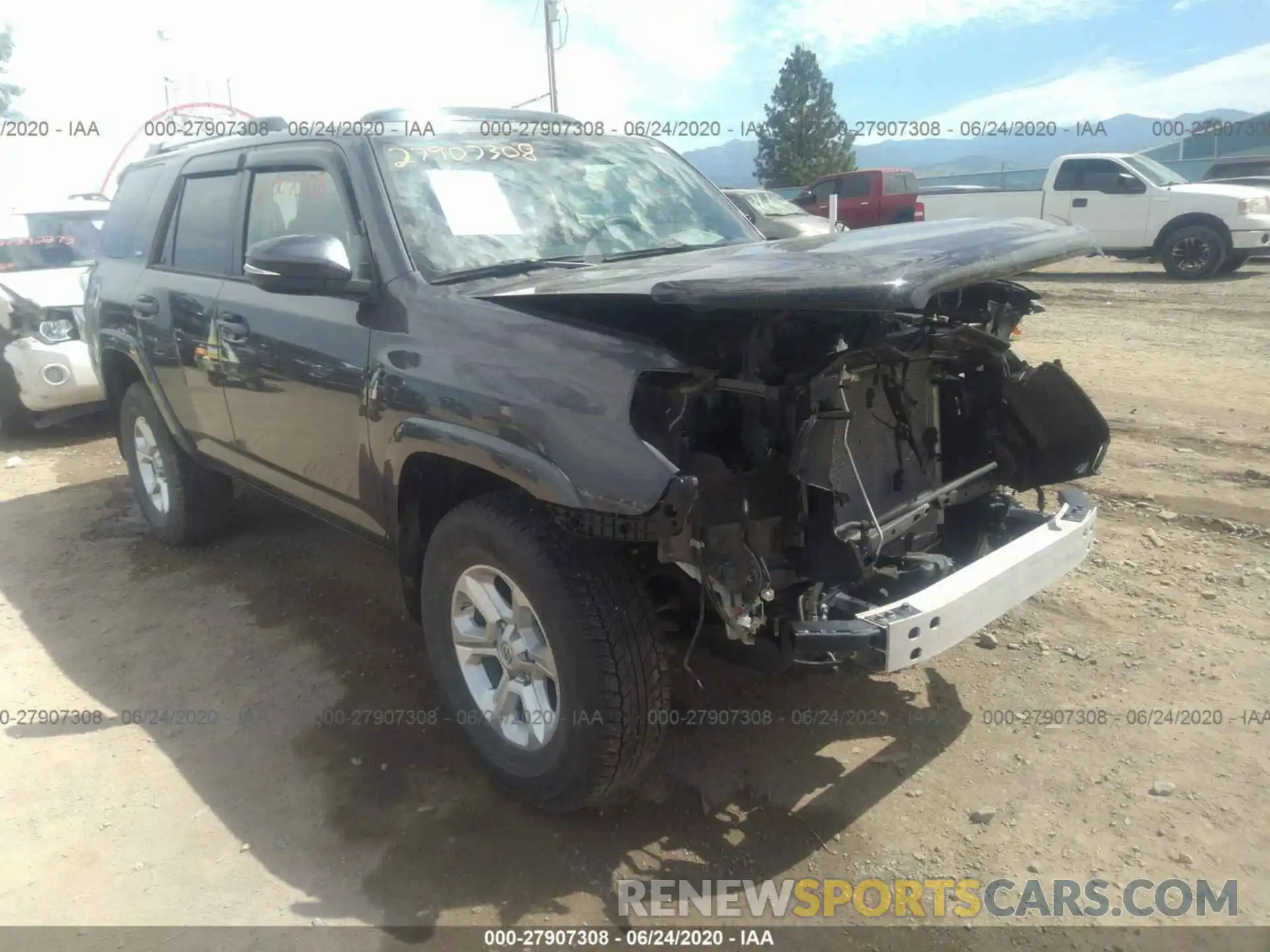 1 Photograph of a damaged car JTEBU5JR3K5638462 TOYOTA 4RUNNER 2019