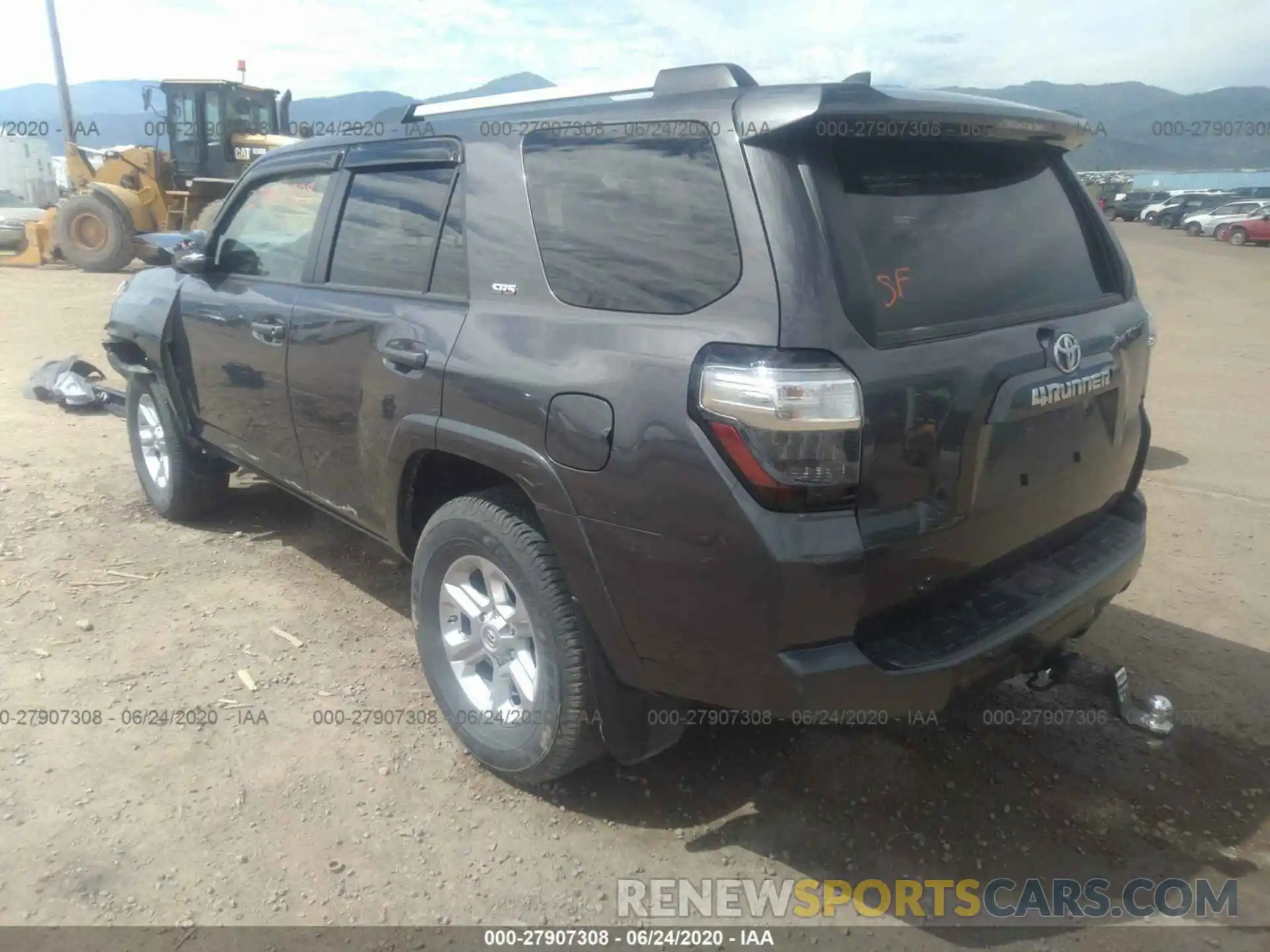 3 Фотография поврежденного автомобиля JTEBU5JR3K5638462 TOYOTA 4RUNNER 2019