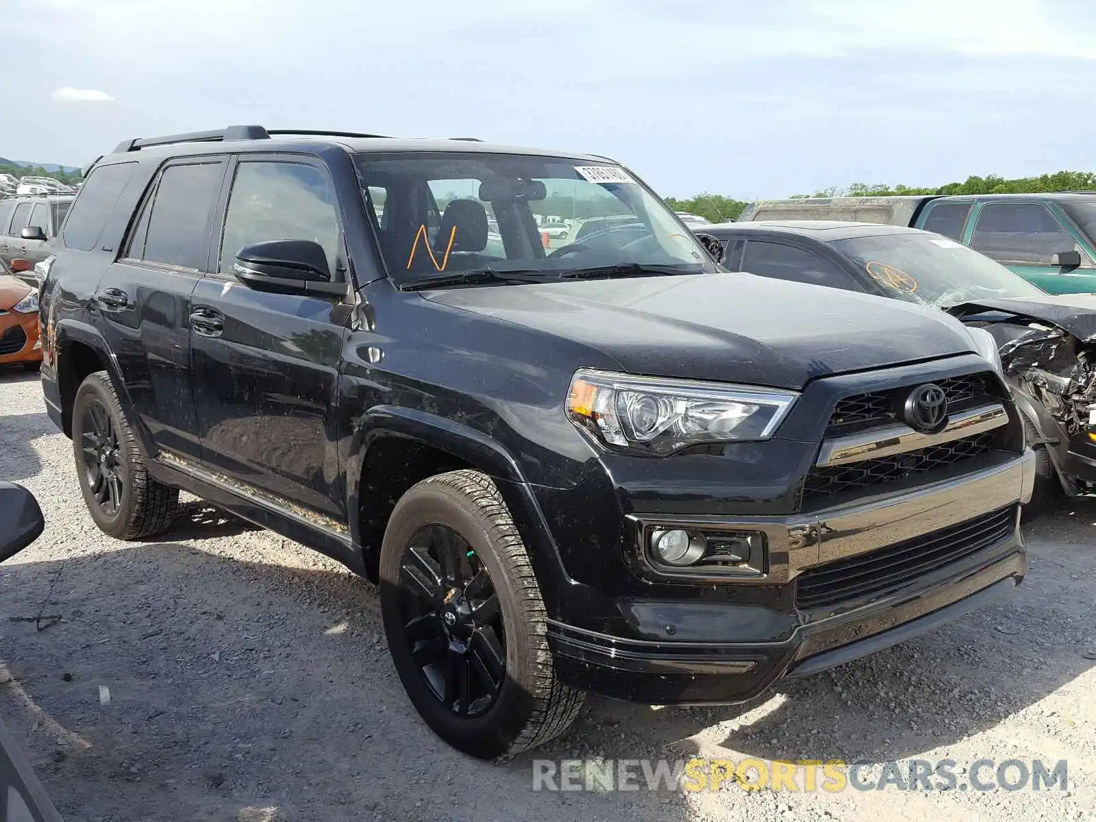 1 Photograph of a damaged car JTEBU5JR3K5640051 TOYOTA 4RUNNER 2019