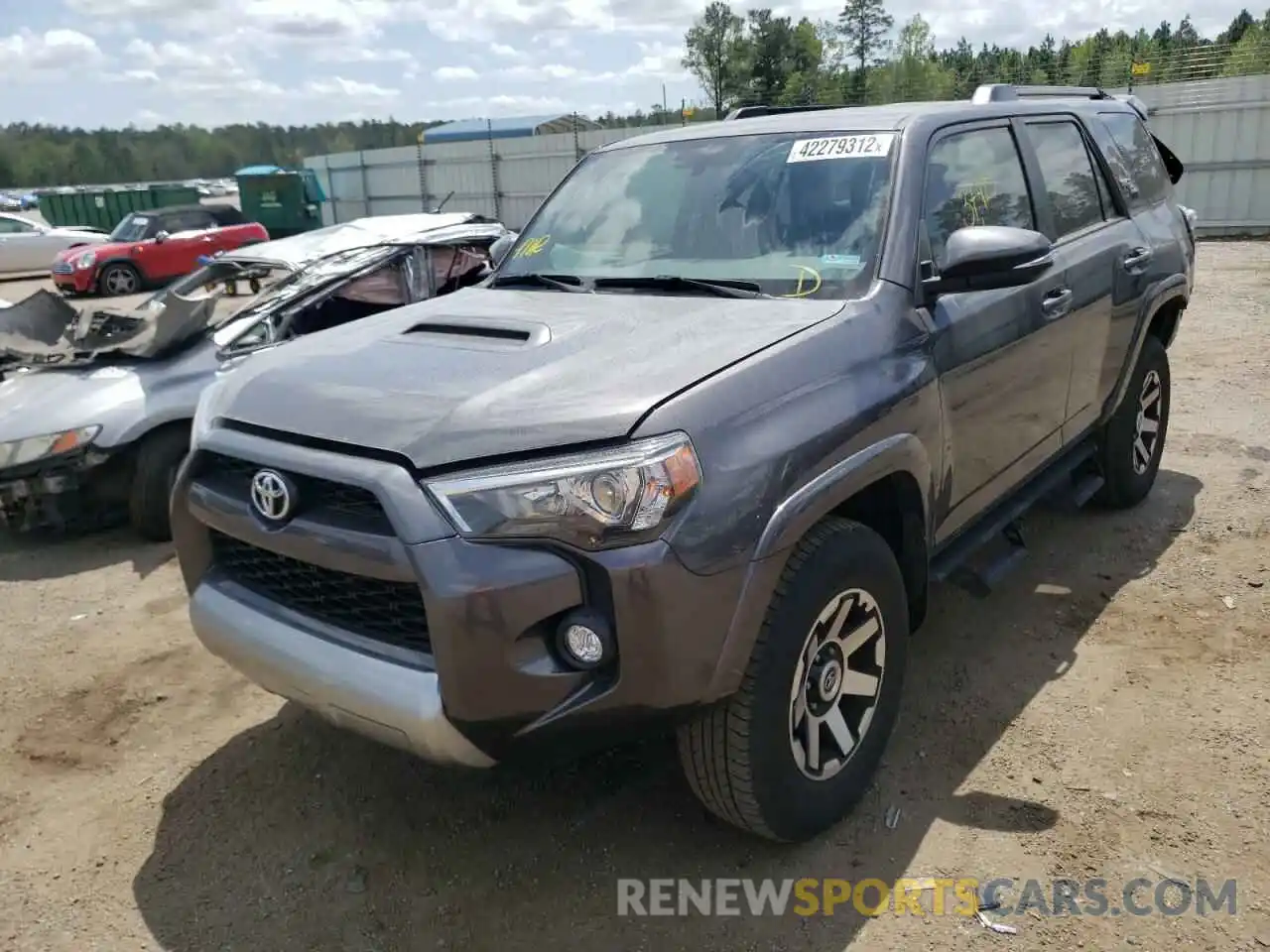 2 Photograph of a damaged car JTEBU5JR3K5642091 TOYOTA 4RUNNER 2019