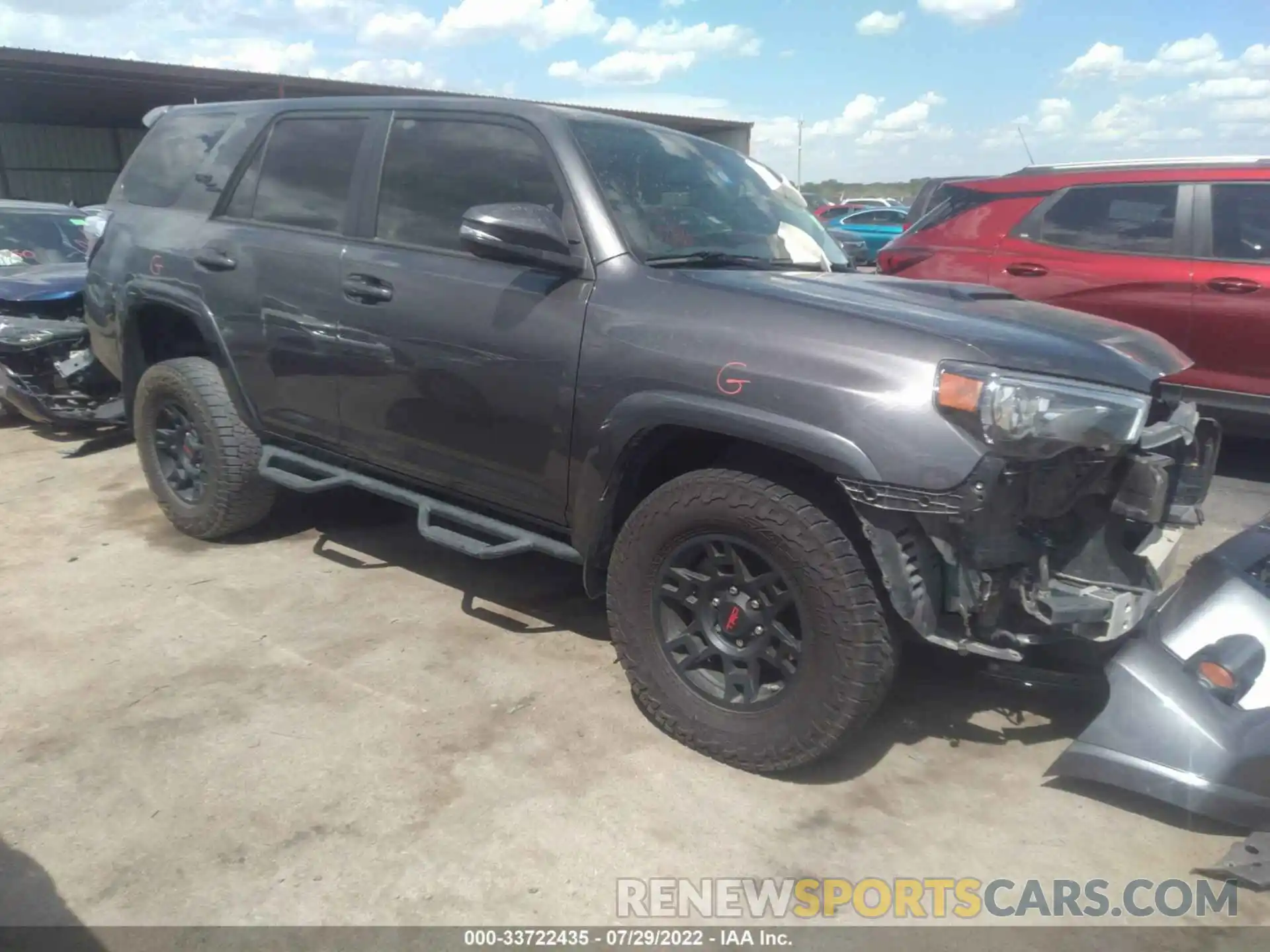 1 Photograph of a damaged car JTEBU5JR3K5642222 TOYOTA 4RUNNER 2019