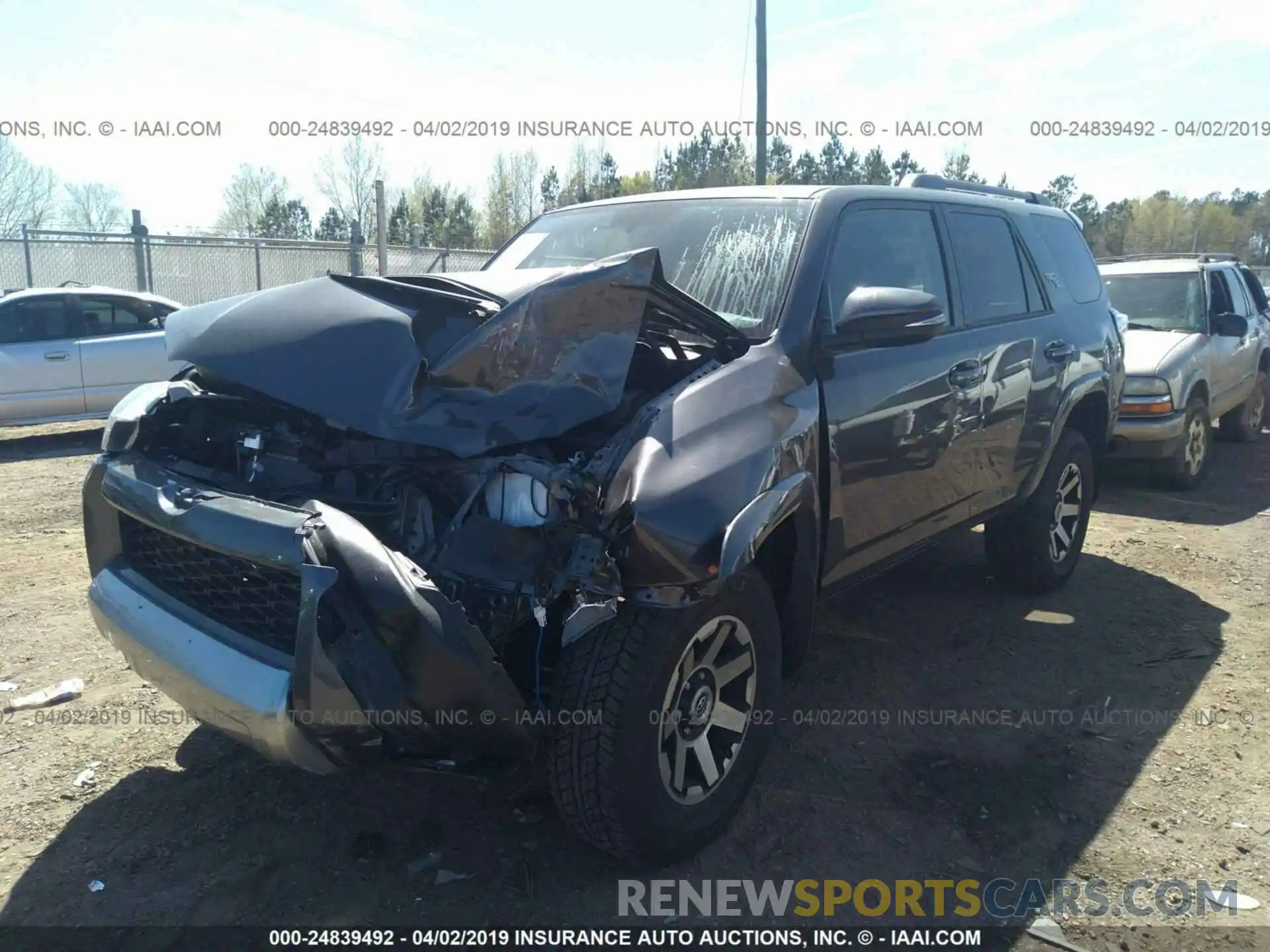 2 Photograph of a damaged car JTEBU5JR3K5642902 TOYOTA 4RUNNER 2019