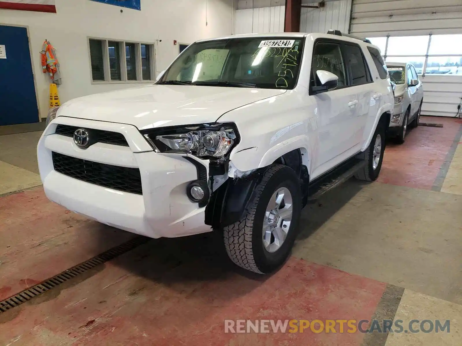 2 Photograph of a damaged car JTEBU5JR3K5645220 TOYOTA 4RUNNER 2019