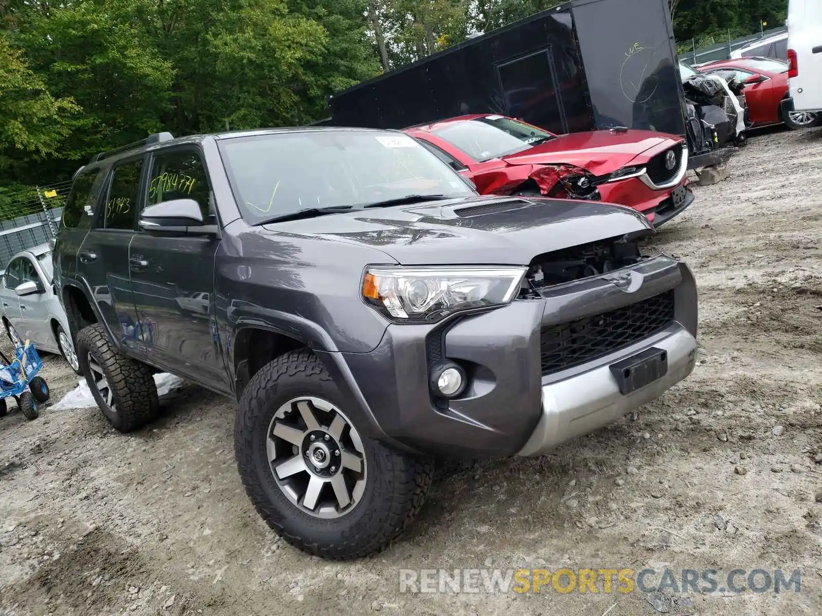 1 Photograph of a damaged car JTEBU5JR3K5646657 TOYOTA 4RUNNER 2019