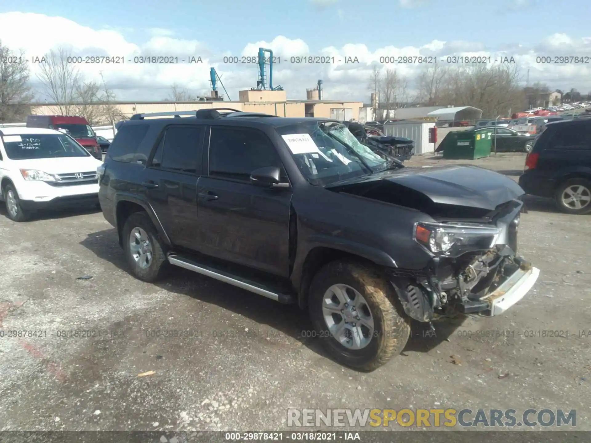 1 Photograph of a damaged car JTEBU5JR3K5648974 TOYOTA 4RUNNER 2019