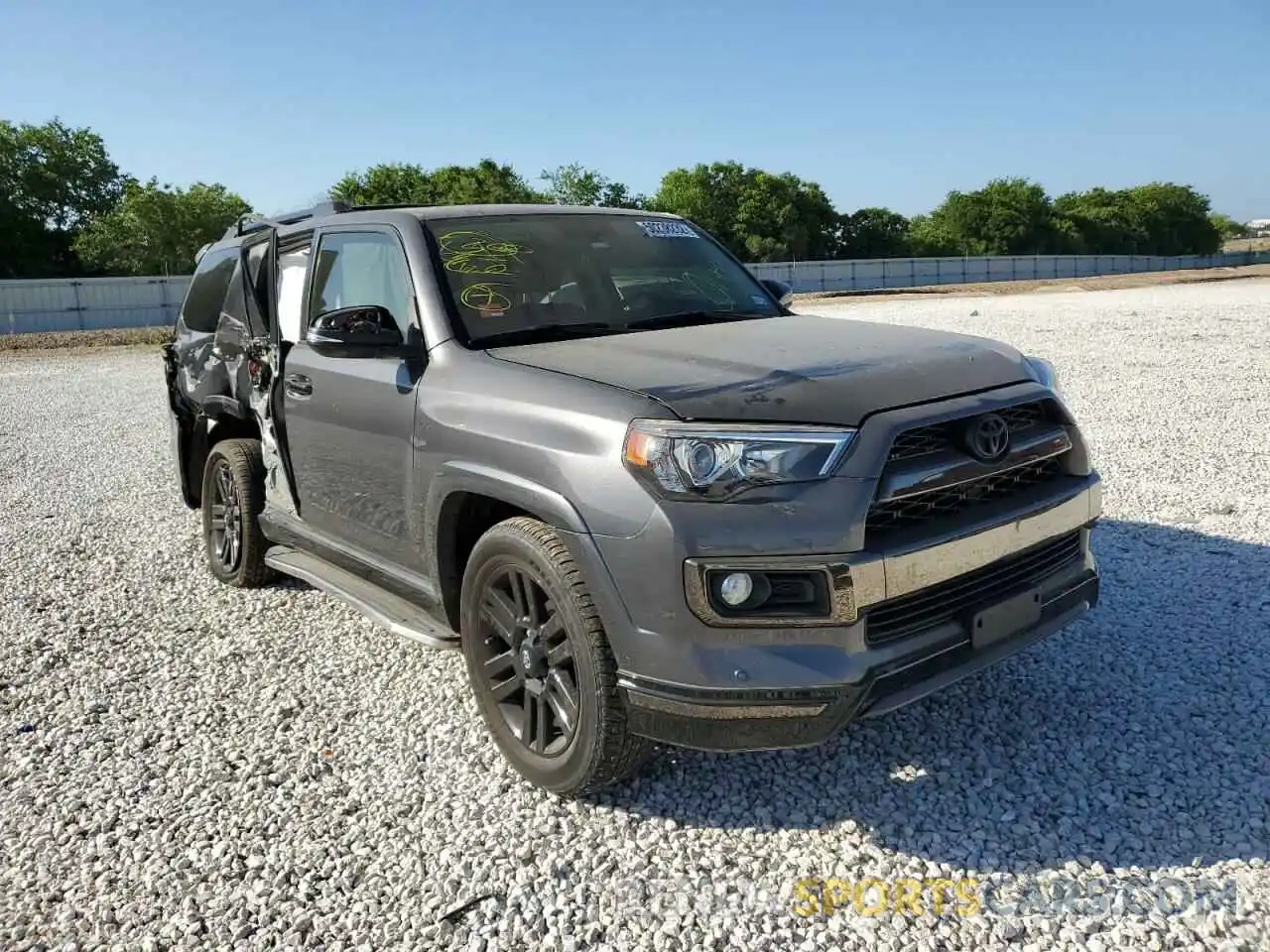 1 Photograph of a damaged car JTEBU5JR3K5649378 TOYOTA 4RUNNER 2019