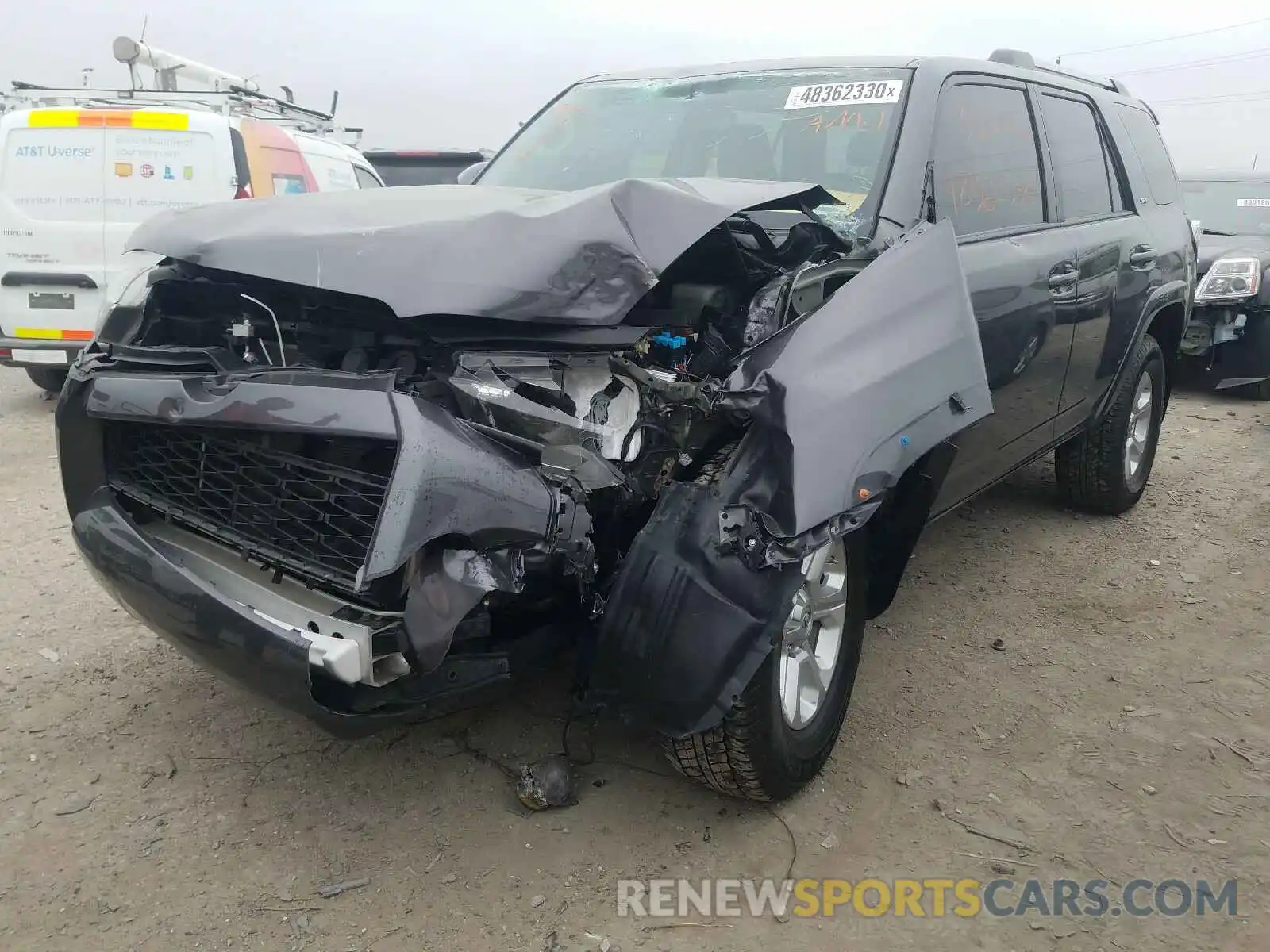 2 Photograph of a damaged car JTEBU5JR3K5649879 TOYOTA 4RUNNER 2019