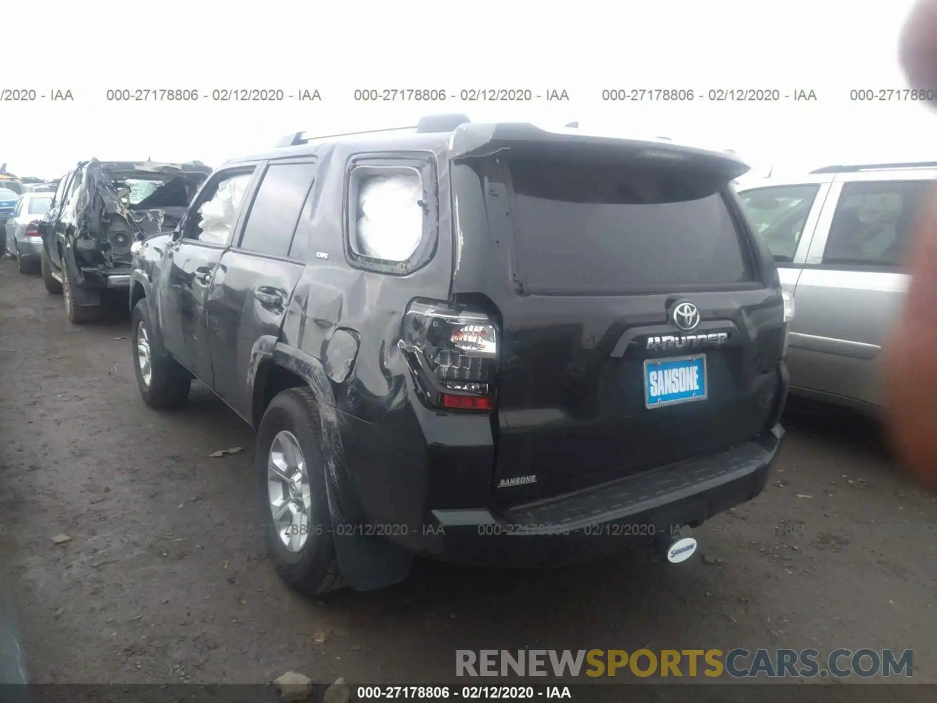 3 Фотография поврежденного автомобиля JTEBU5JR3K5652006 TOYOTA 4RUNNER 2019