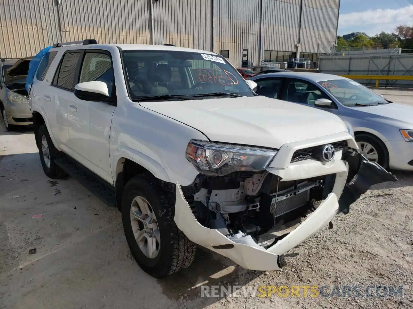 1 Photograph of a damaged car JTEBU5JR3K5654077 TOYOTA 4RUNNER 2019