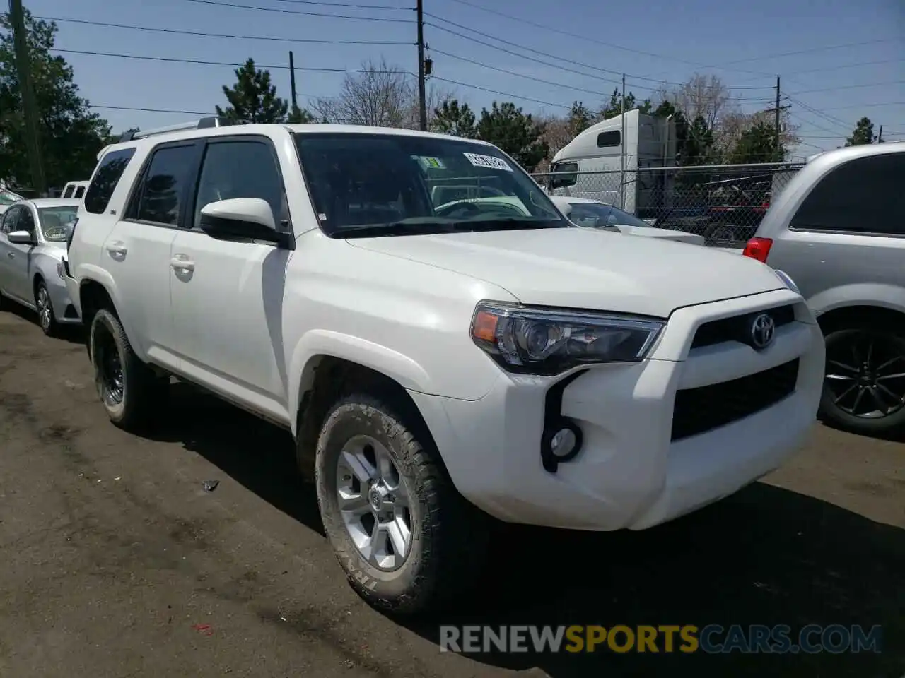 1 Photograph of a damaged car JTEBU5JR3K5654869 TOYOTA 4RUNNER 2019