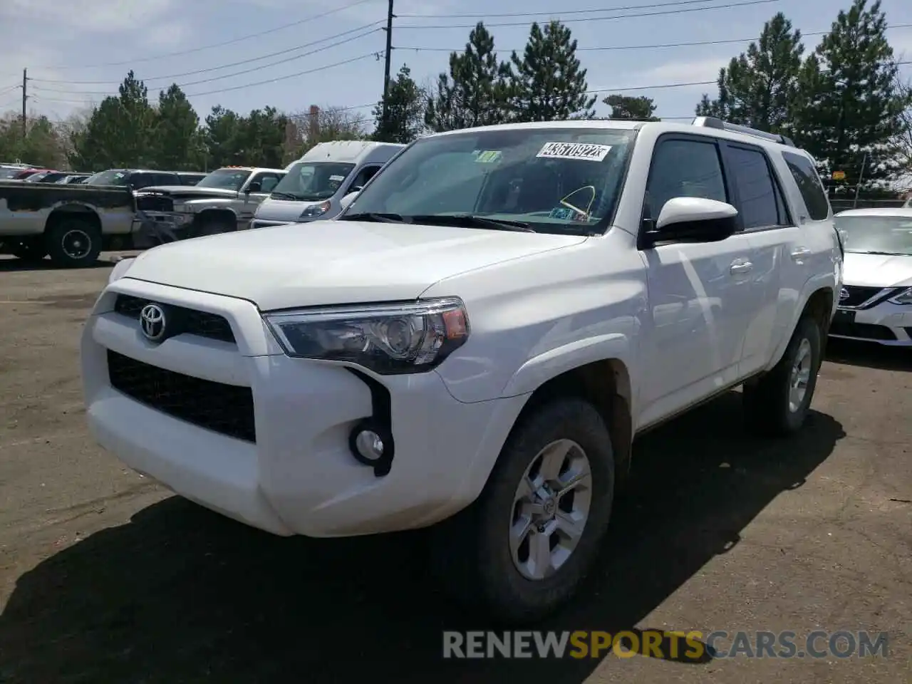 2 Photograph of a damaged car JTEBU5JR3K5654869 TOYOTA 4RUNNER 2019