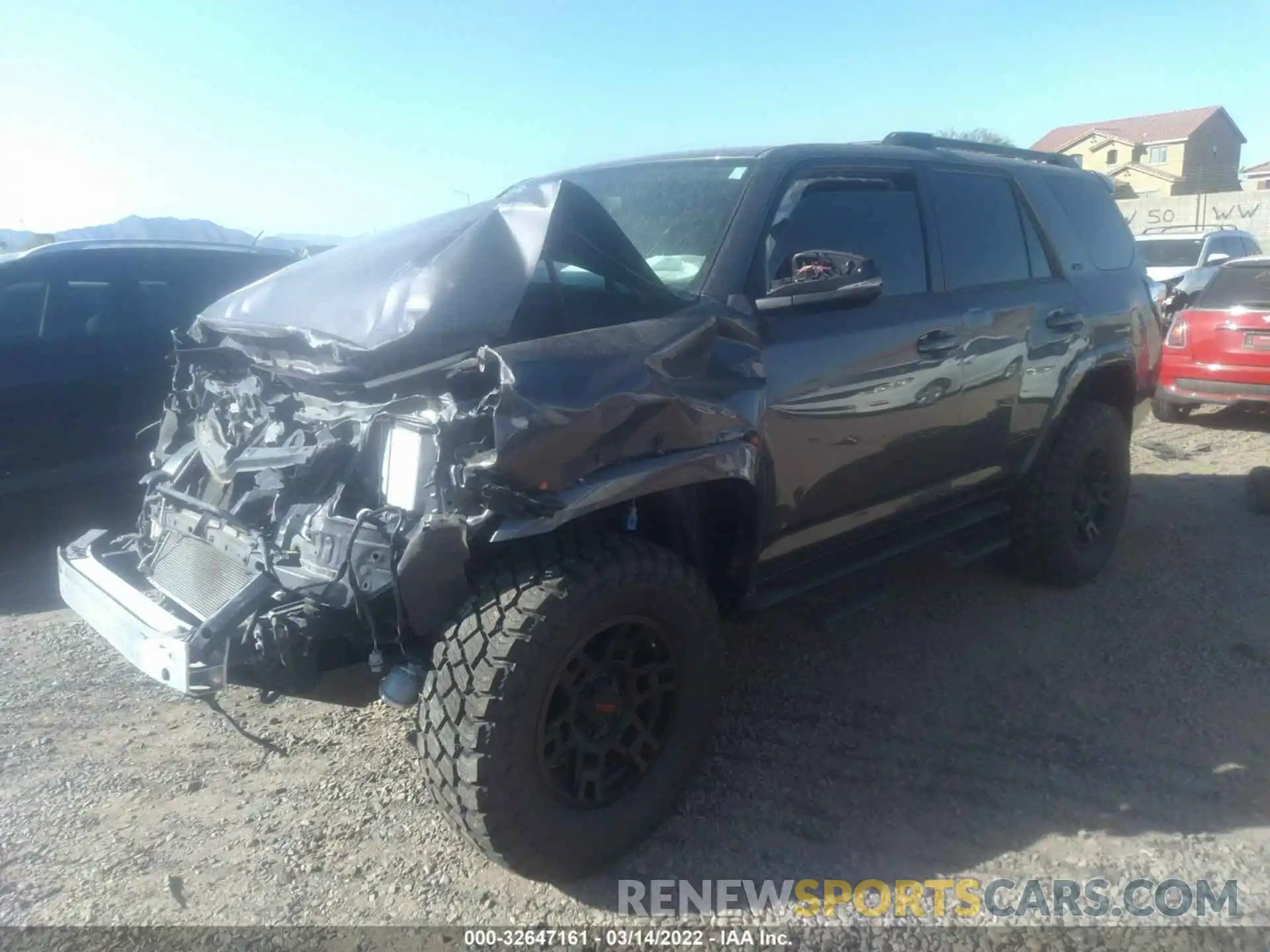 2 Photograph of a damaged car JTEBU5JR3K5656508 TOYOTA 4RUNNER 2019