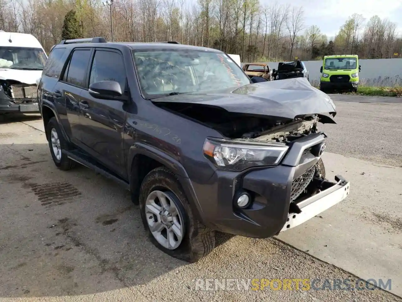 1 Photograph of a damaged car JTEBU5JR3K5657657 TOYOTA 4RUNNER 2019