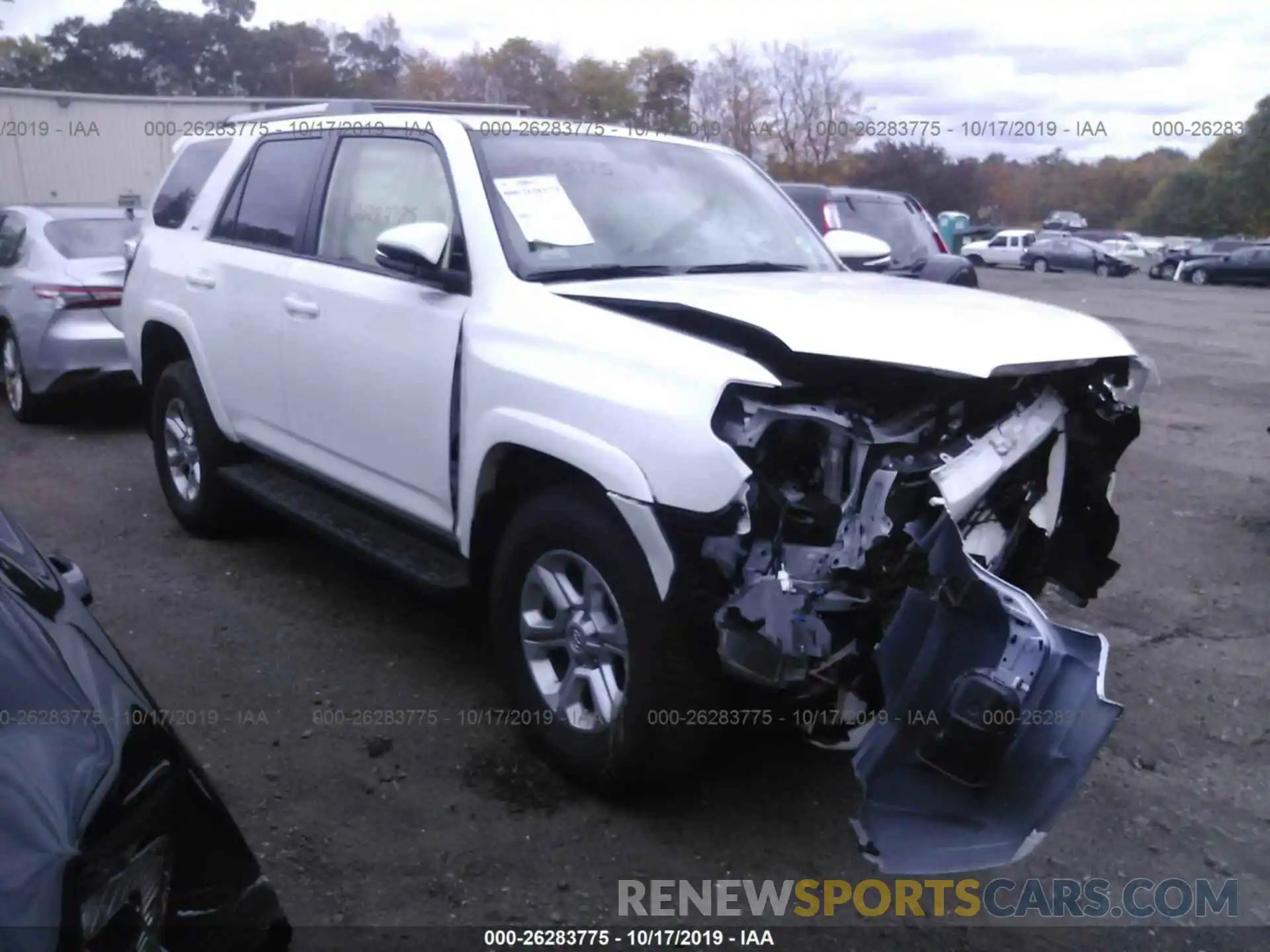 1 Photograph of a damaged car JTEBU5JR3K5658467 TOYOTA 4RUNNER 2019