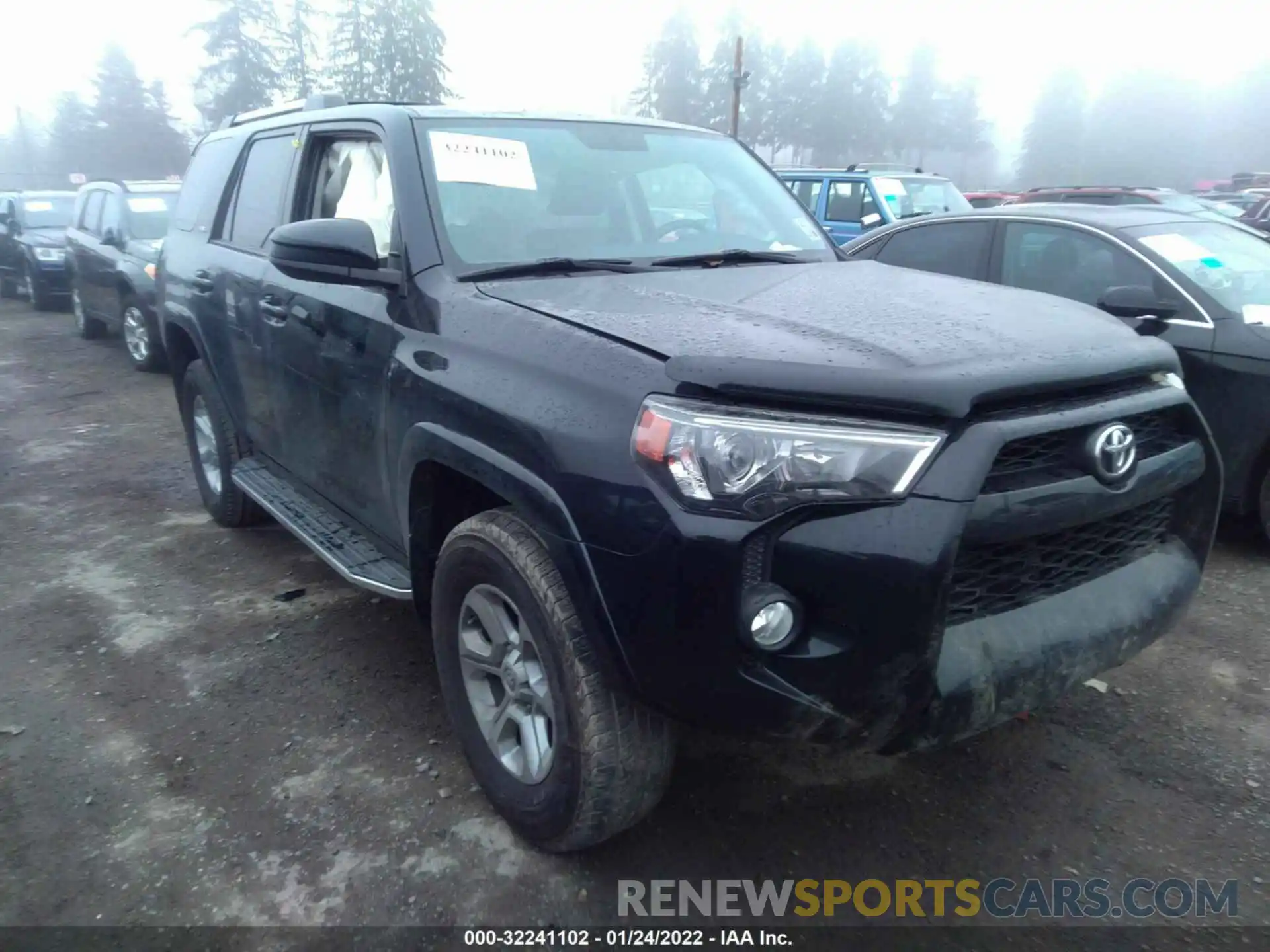 1 Photograph of a damaged car JTEBU5JR3K5659425 TOYOTA 4RUNNER 2019