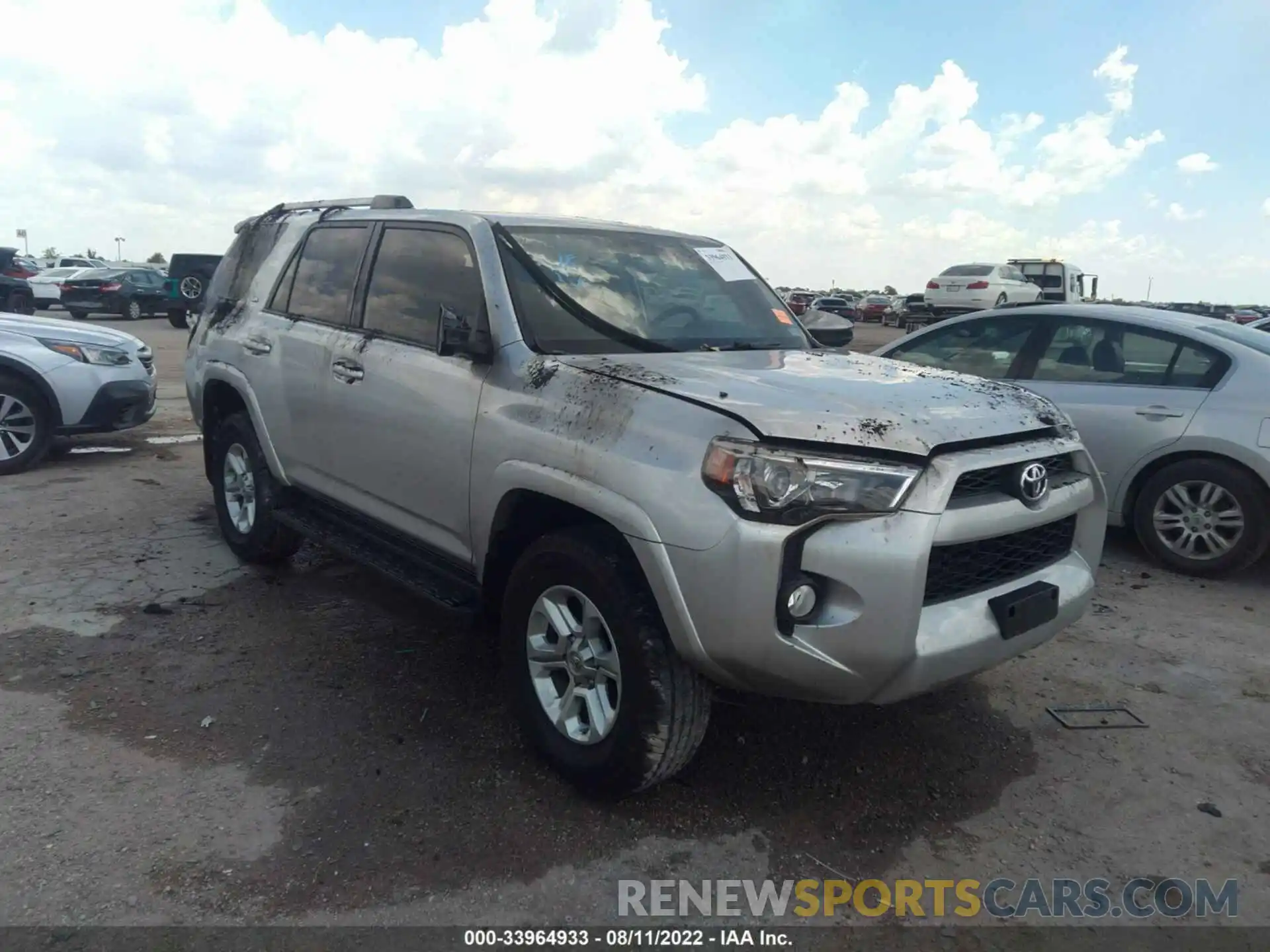 1 Photograph of a damaged car JTEBU5JR3K5659649 TOYOTA 4RUNNER 2019