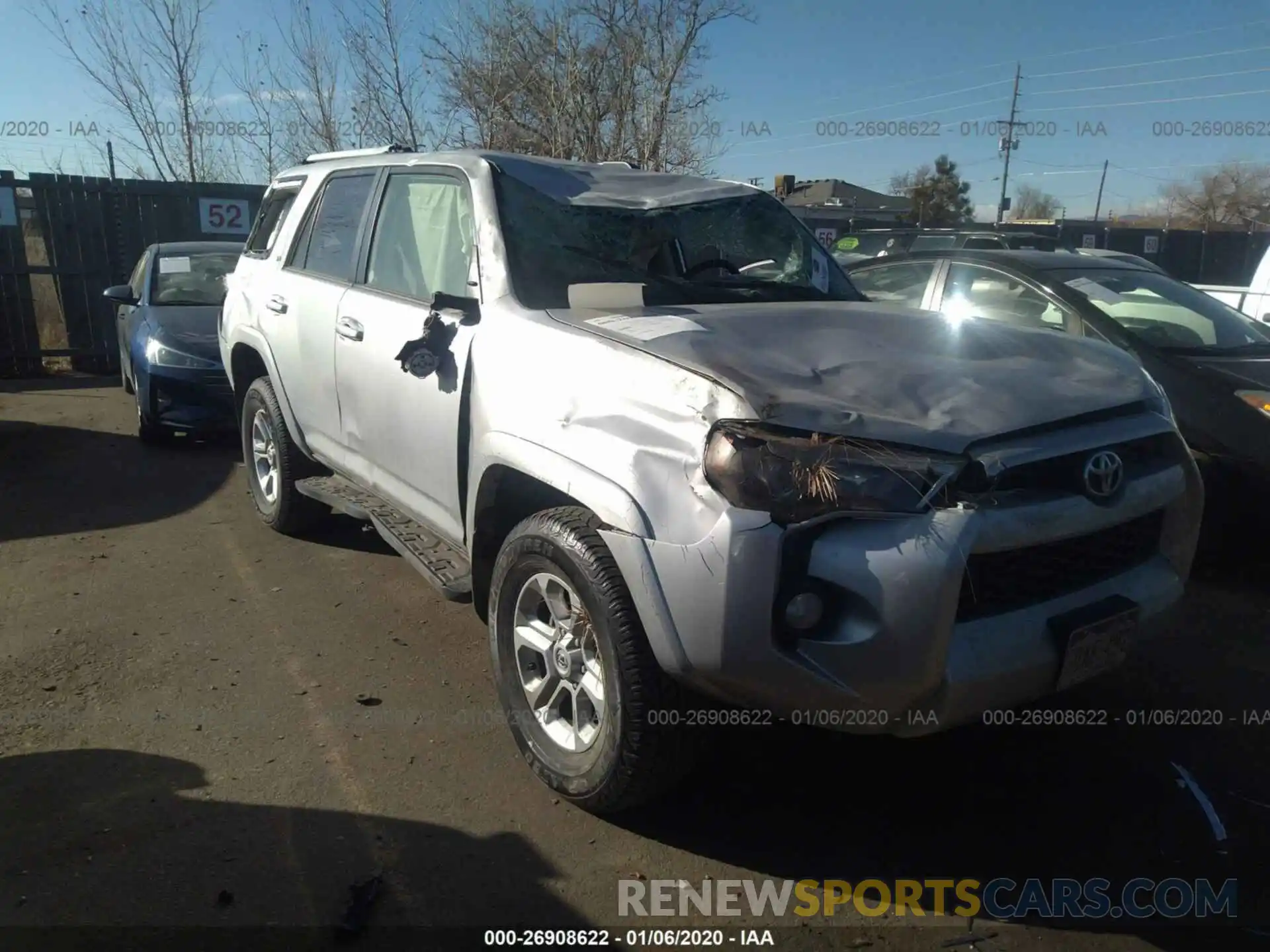 1 Фотография поврежденного автомобиля JTEBU5JR3K5663216 TOYOTA 4RUNNER 2019