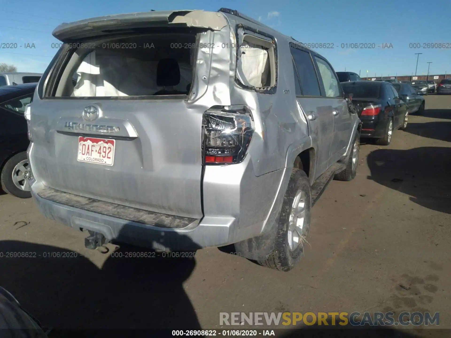 4 Photograph of a damaged car JTEBU5JR3K5663216 TOYOTA 4RUNNER 2019