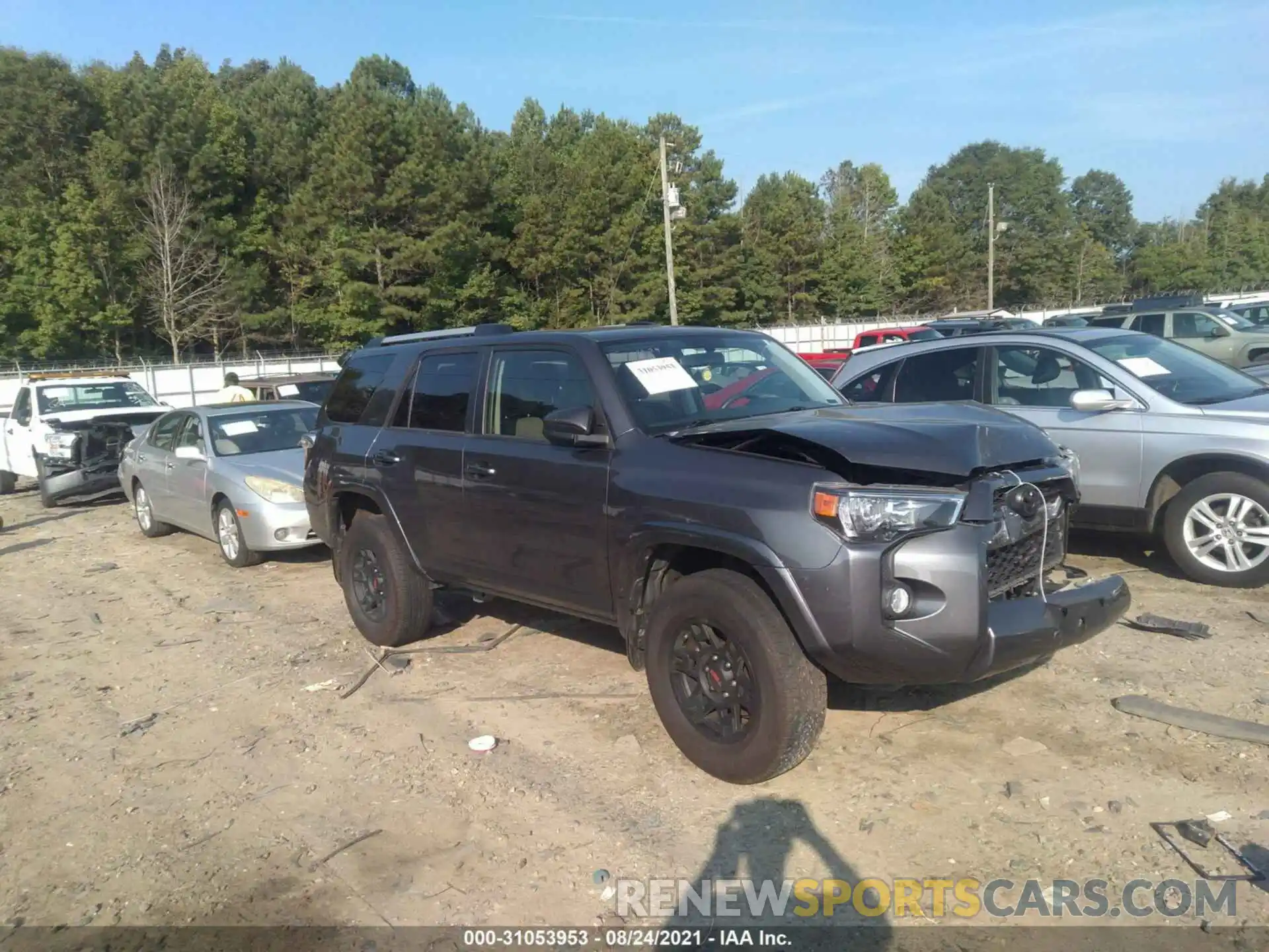 1 Photograph of a damaged car JTEBU5JR3K5663457 TOYOTA 4RUNNER 2019