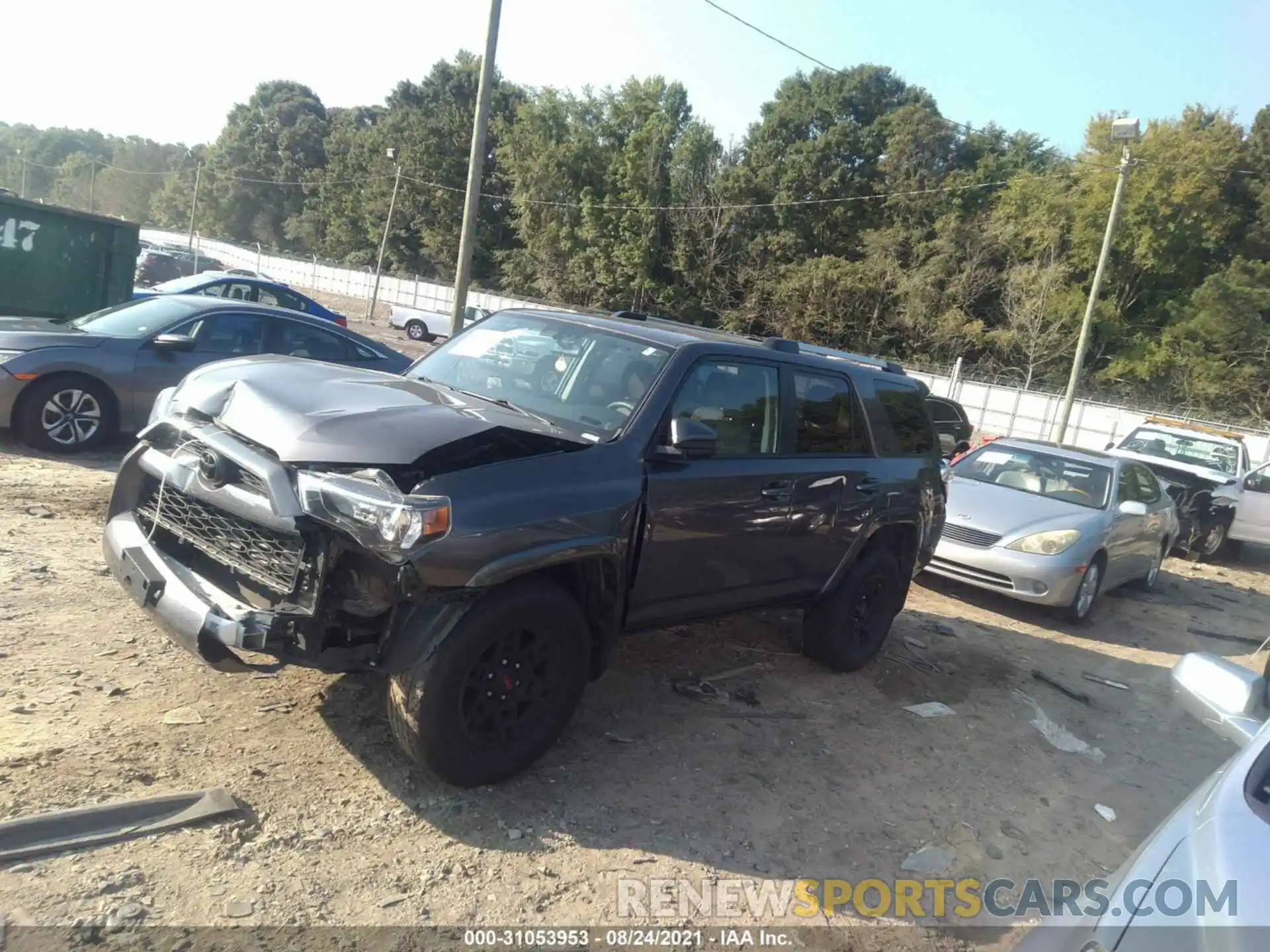 2 Photograph of a damaged car JTEBU5JR3K5663457 TOYOTA 4RUNNER 2019