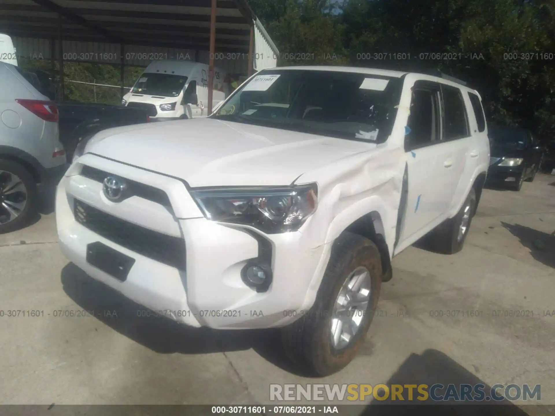 2 Photograph of a damaged car JTEBU5JR3K5663488 TOYOTA 4RUNNER 2019