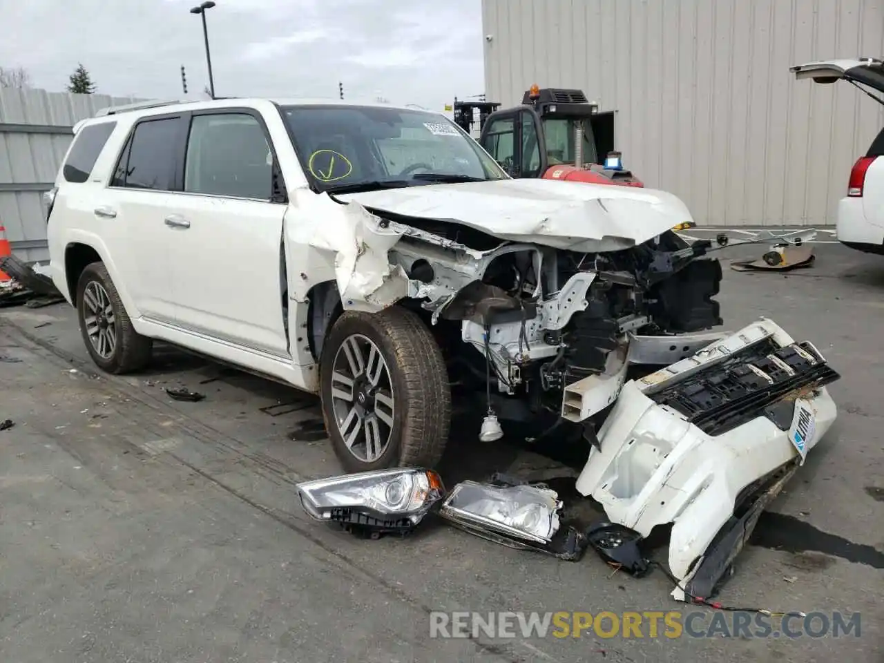 1 Photograph of a damaged car JTEBU5JR3K5664768 TOYOTA 4RUNNER 2019