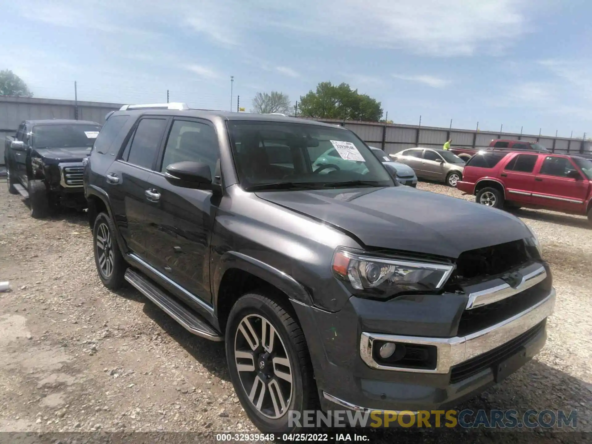 1 Photograph of a damaged car JTEBU5JR3K5664799 TOYOTA 4RUNNER 2019