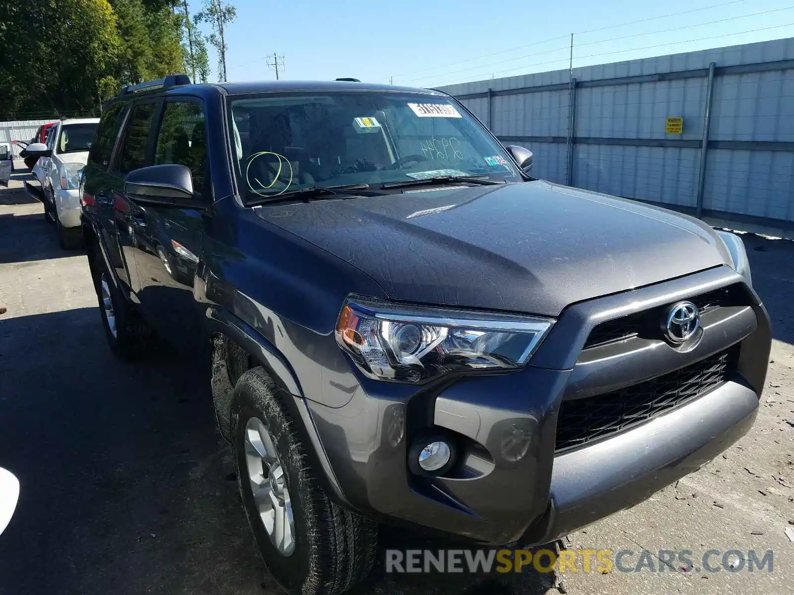 1 Photograph of a damaged car JTEBU5JR3K5665046 TOYOTA 4RUNNER 2019