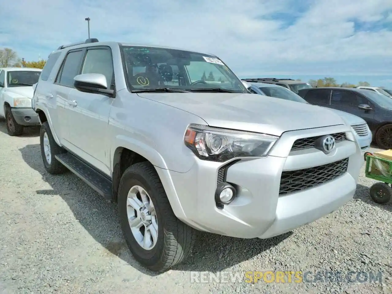 1 Photograph of a damaged car JTEBU5JR3K5665693 TOYOTA 4RUNNER 2019