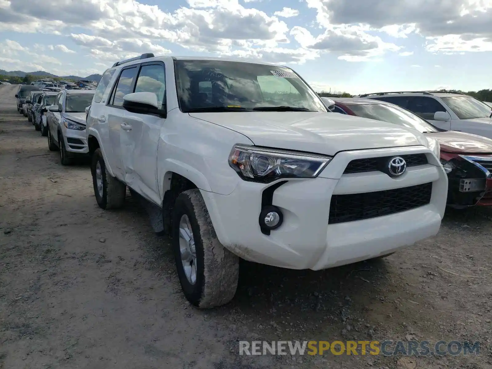 1 Photograph of a damaged car JTEBU5JR3K5666892 TOYOTA 4RUNNER 2019