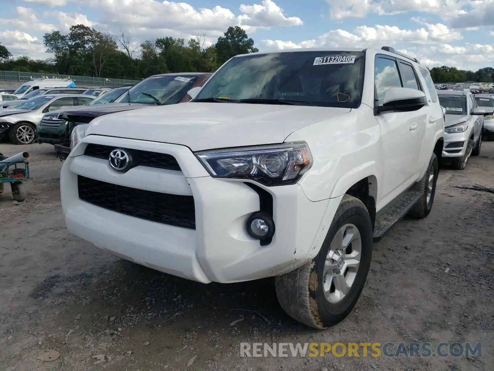 2 Photograph of a damaged car JTEBU5JR3K5666892 TOYOTA 4RUNNER 2019