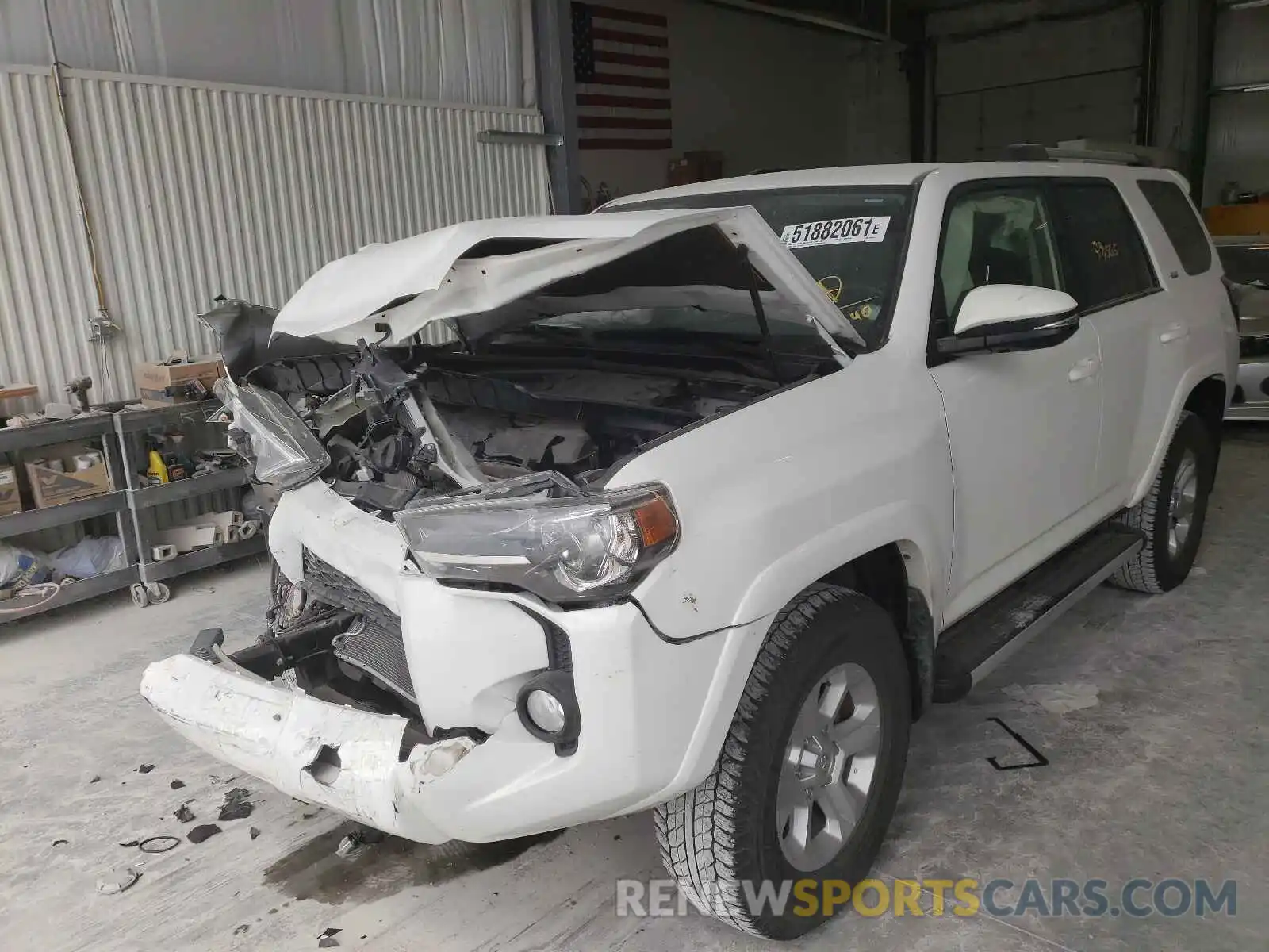 2 Photograph of a damaged car JTEBU5JR3K5668240 TOYOTA 4RUNNER 2019