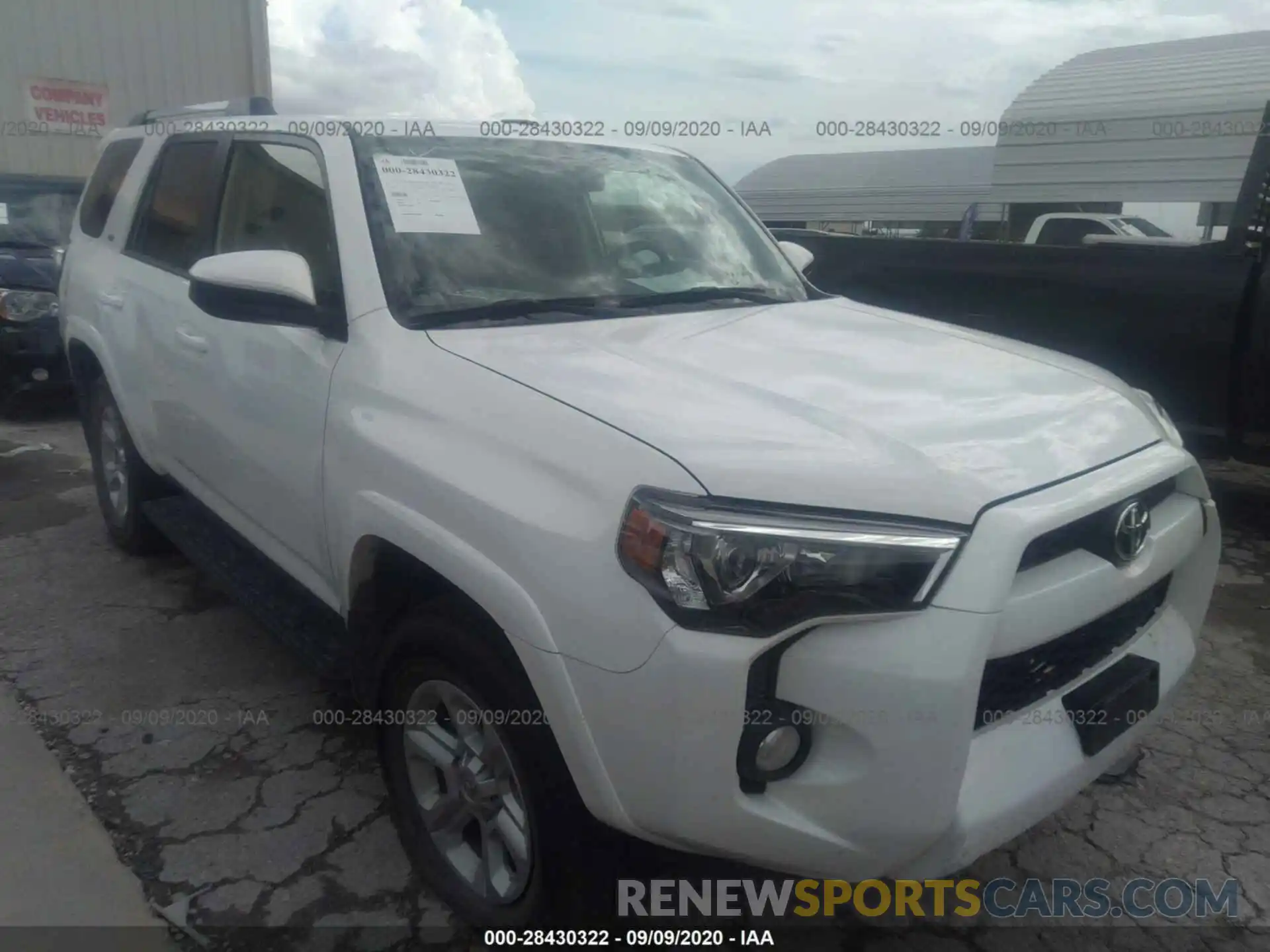 1 Photograph of a damaged car JTEBU5JR3K5670330 TOYOTA 4RUNNER 2019