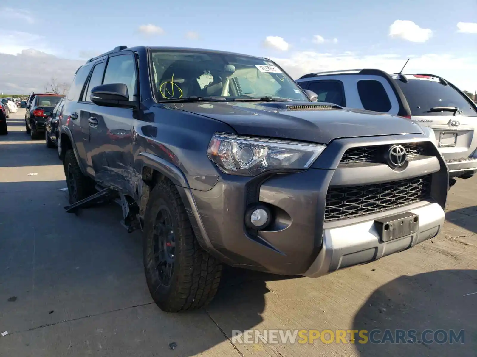 1 Photograph of a damaged car JTEBU5JR3K5671512 TOYOTA 4RUNNER 2019