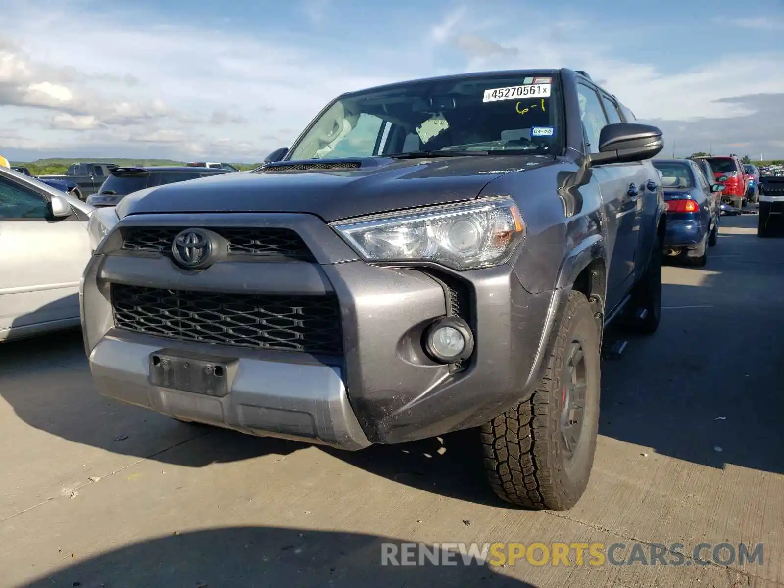 2 Фотография поврежденного автомобиля JTEBU5JR3K5671512 TOYOTA 4RUNNER 2019