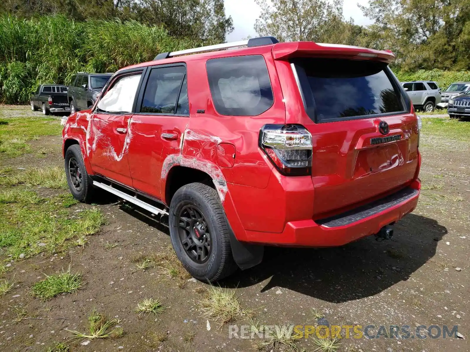 3 Фотография поврежденного автомобиля JTEBU5JR3K5671669 TOYOTA 4RUNNER 2019