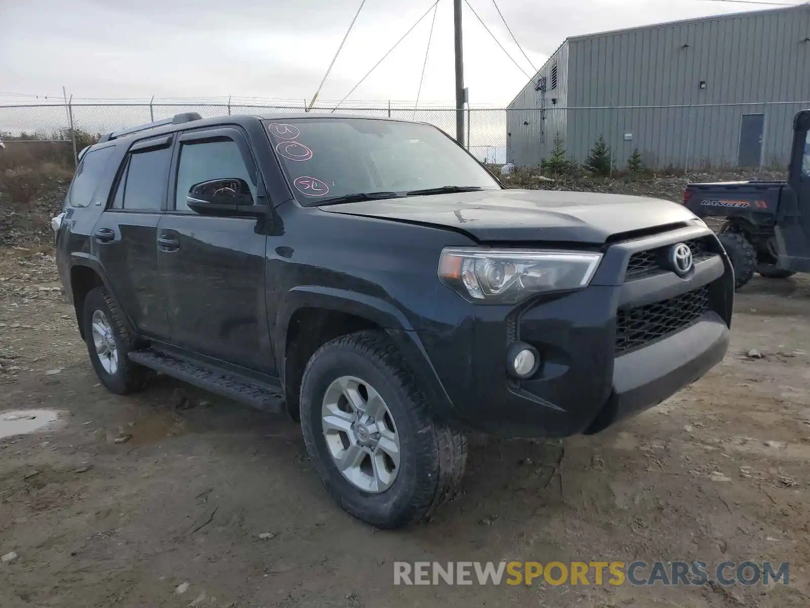 1 Photograph of a damaged car JTEBU5JR3K5672871 TOYOTA 4RUNNER 2019