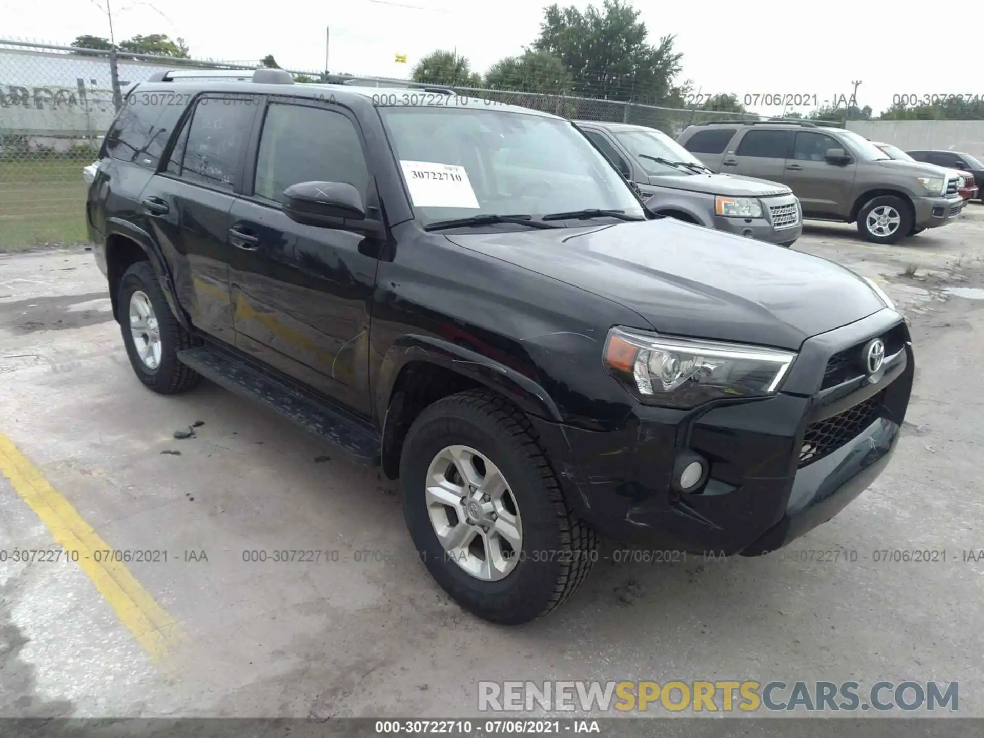 1 Photograph of a damaged car JTEBU5JR3K5673650 TOYOTA 4RUNNER 2019