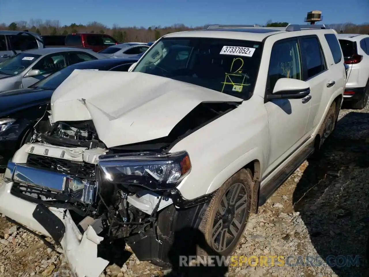 2 Photograph of a damaged car JTEBU5JR3K5674247 TOYOTA 4RUNNER 2019