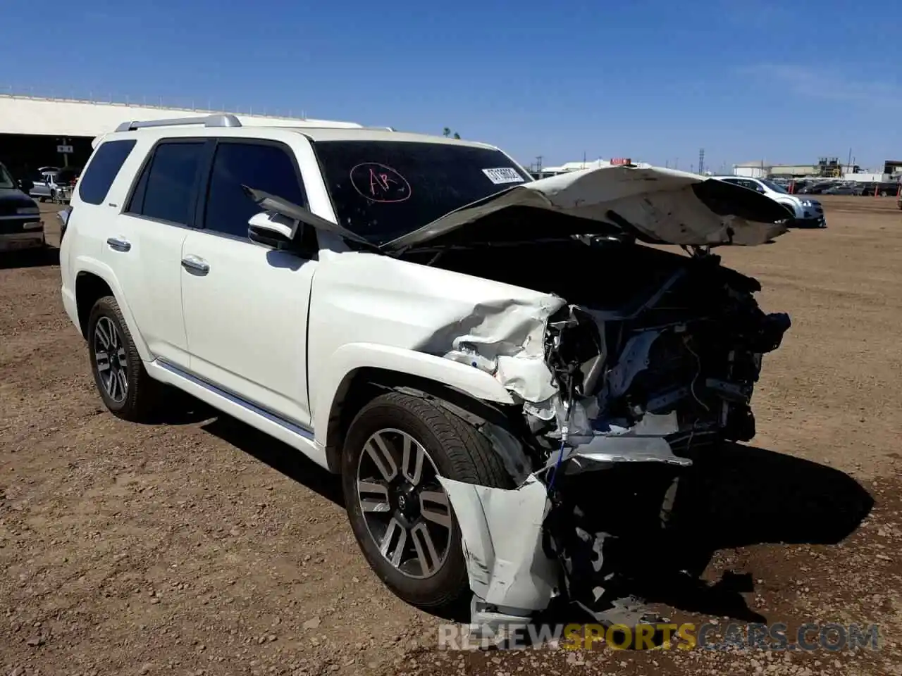 1 Photograph of a damaged car JTEBU5JR3K5674331 TOYOTA 4RUNNER 2019