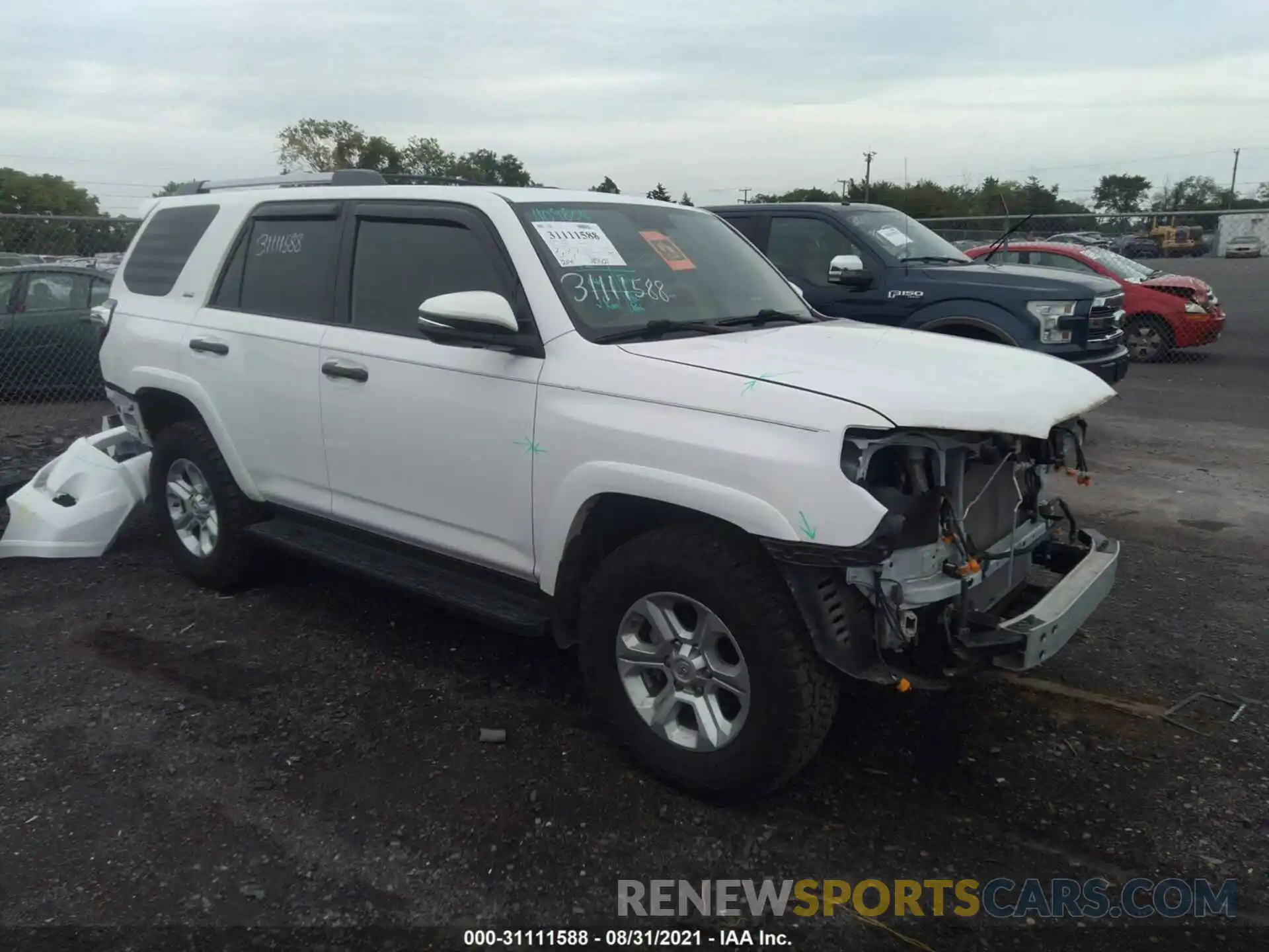 1 Photograph of a damaged car JTEBU5JR3K5676614 TOYOTA 4RUNNER 2019