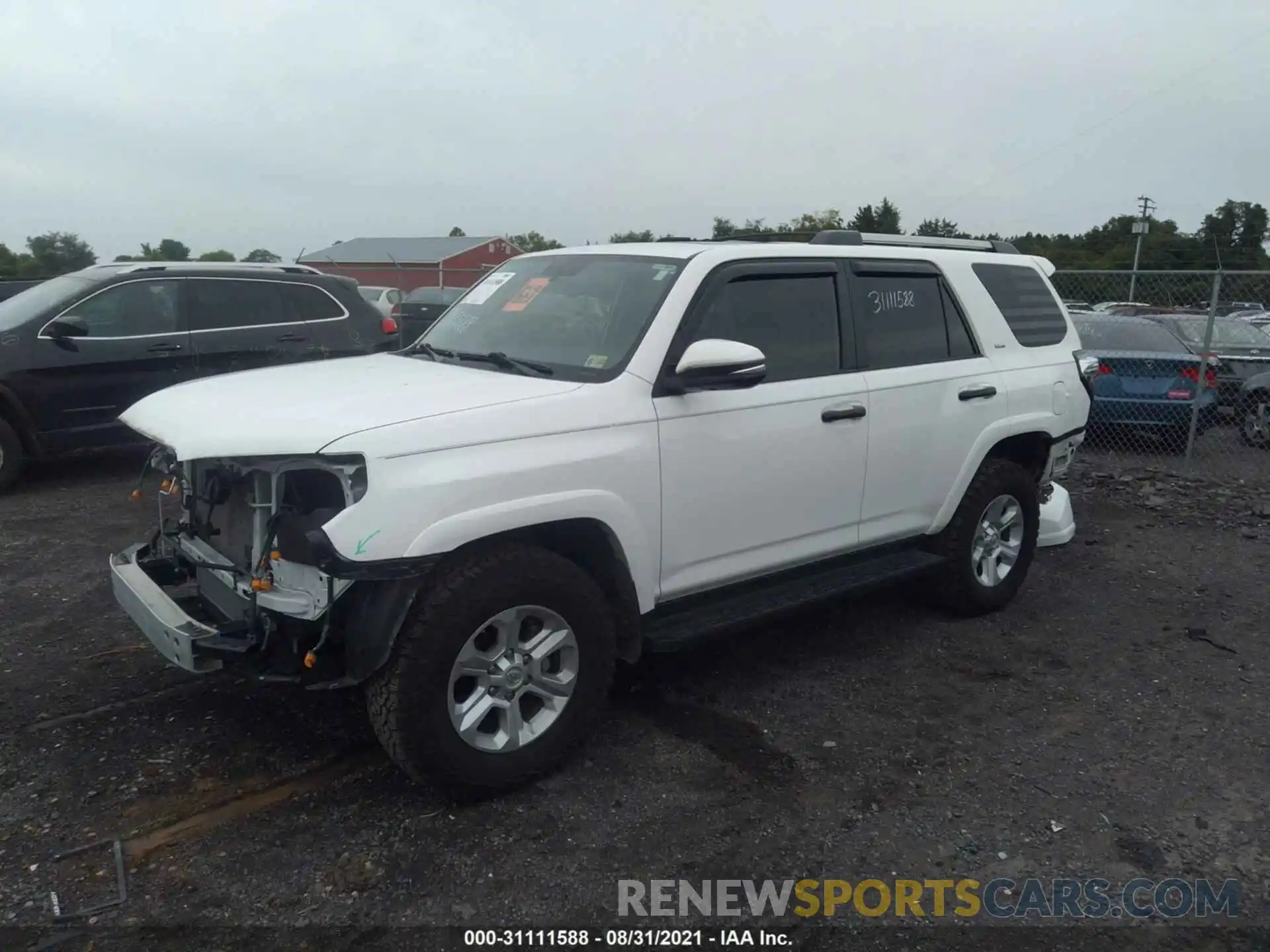 2 Photograph of a damaged car JTEBU5JR3K5676614 TOYOTA 4RUNNER 2019