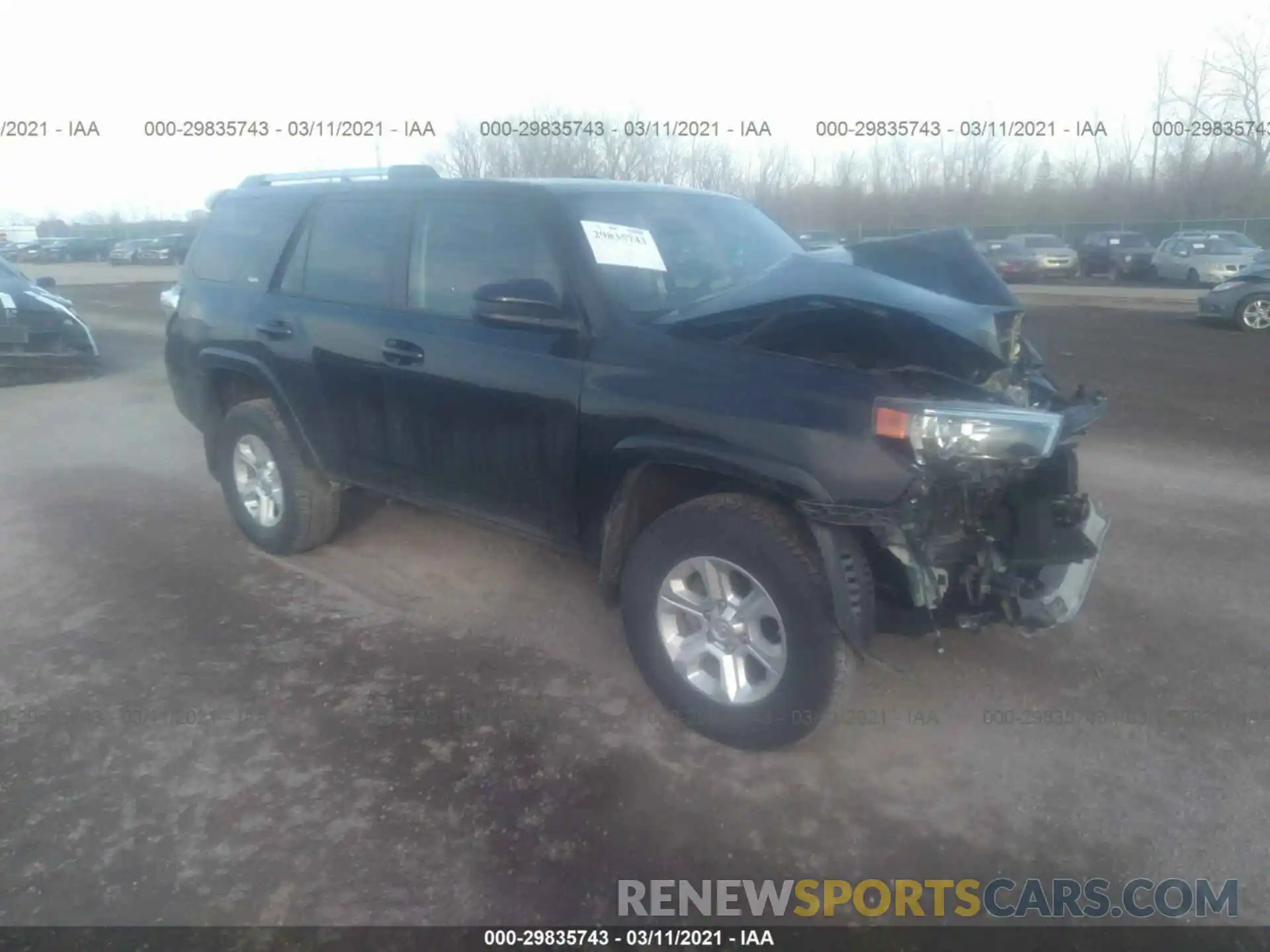 1 Photograph of a damaged car JTEBU5JR3K5677147 TOYOTA 4RUNNER 2019