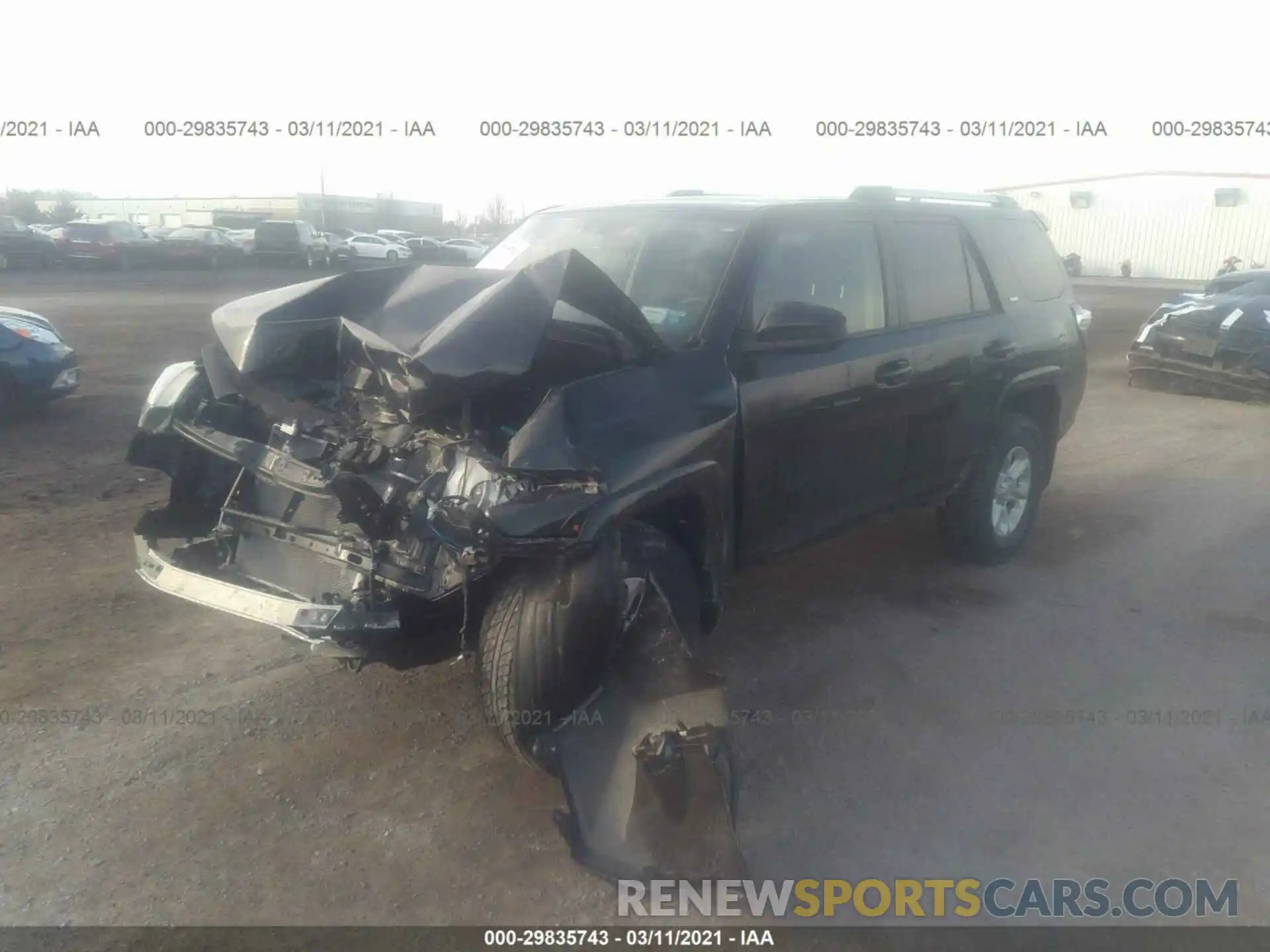 2 Photograph of a damaged car JTEBU5JR3K5677147 TOYOTA 4RUNNER 2019